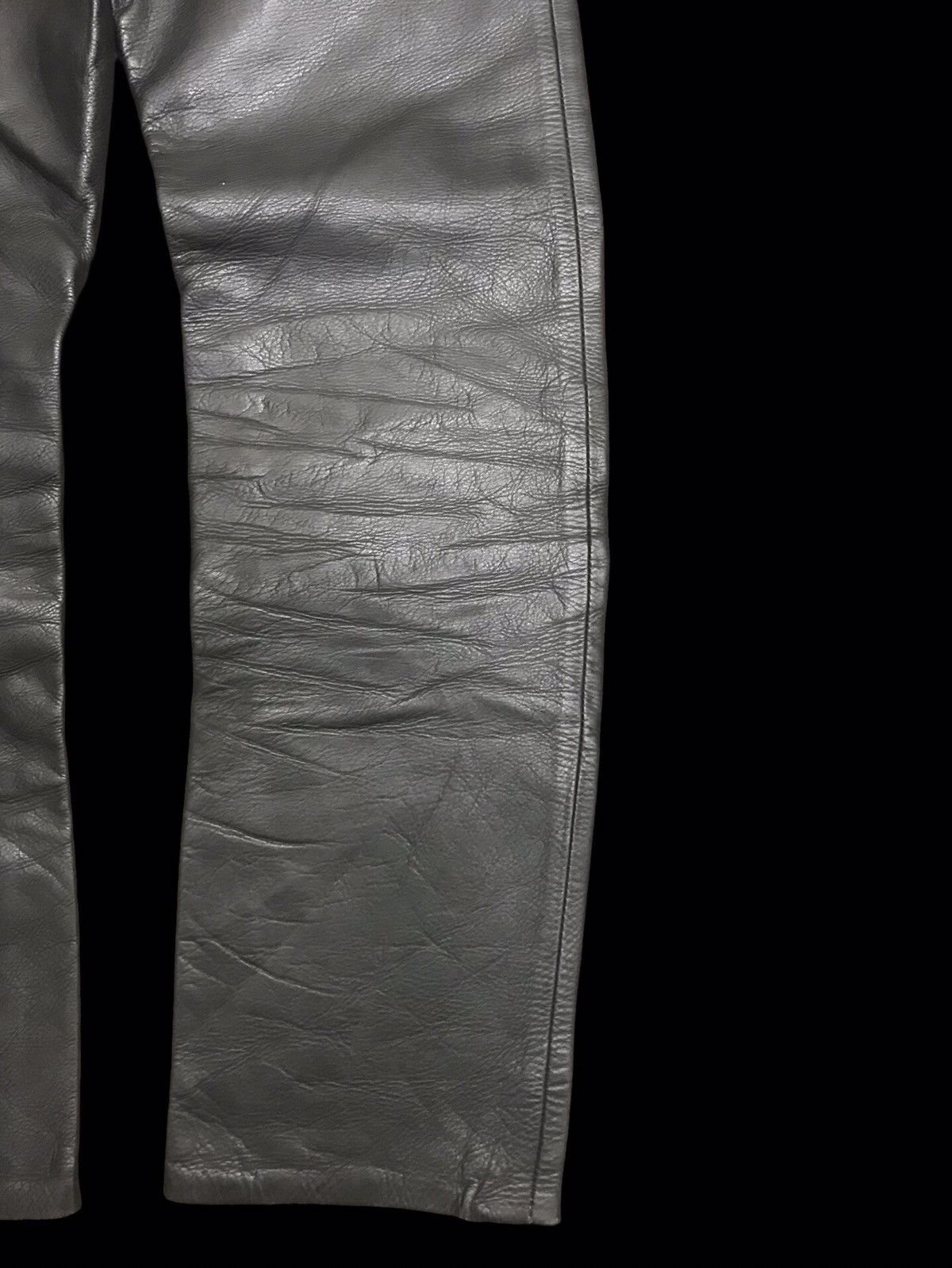 Genuine Leather 💥BIKER LEATHER PANT💥HUMAN BEING JAPAN LEATHER PANT F312 Size US 27 - 10 Thumbnail