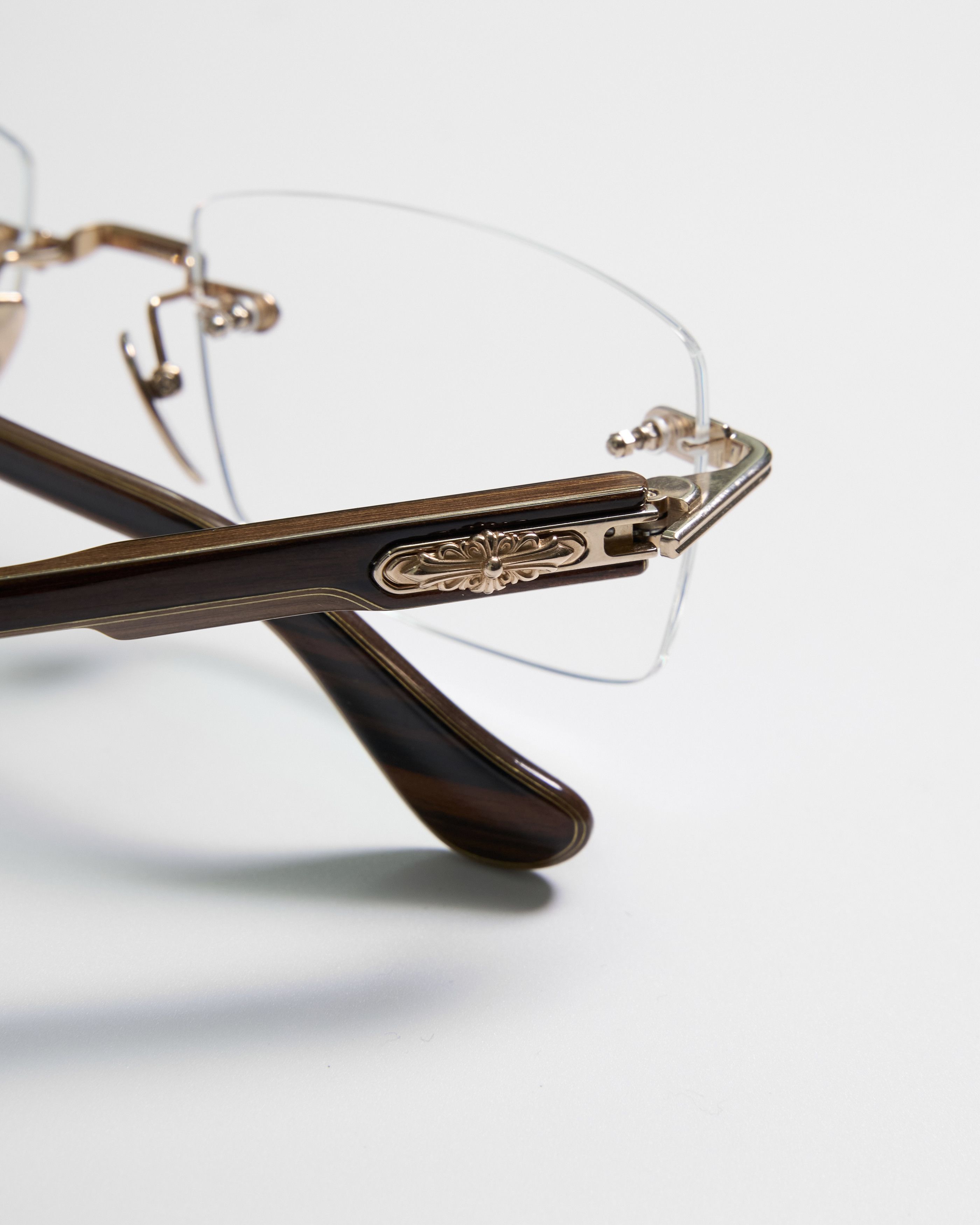 Chrome Hearts CHROME HEARTS DEEP II Gold Plated/Wood Ebony Walnut Ebony-PV Size ONE SIZE - 5 Thumbnail