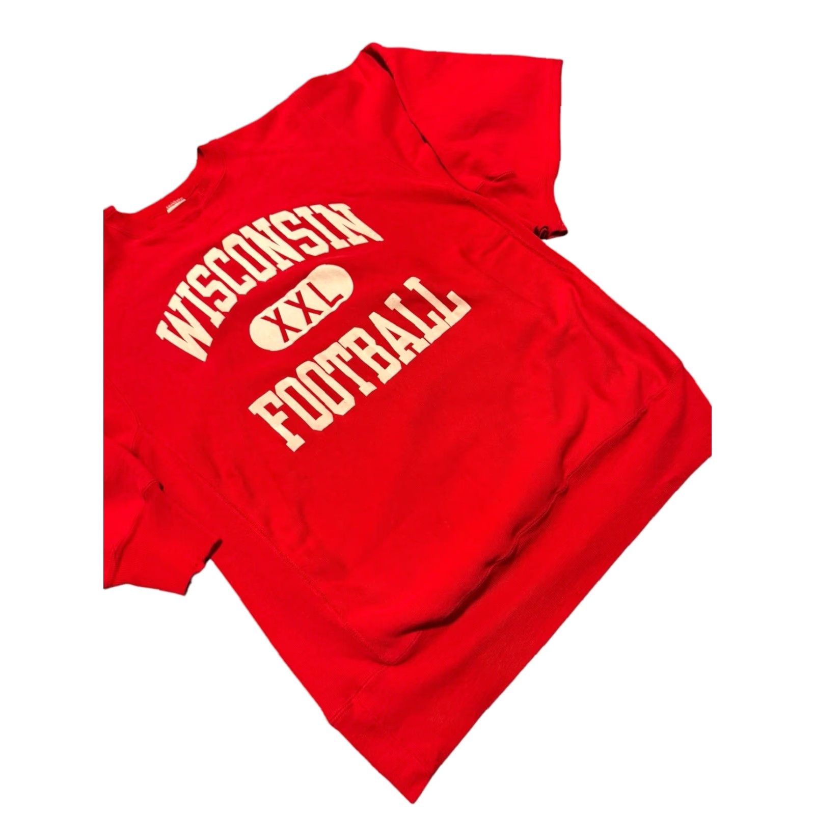 Champion VINTAGE Champion Wisconsin Football Red Sweatshirt Mens XL Crew Neck Pullover Reverse Weave USA Size US XL / EU 56 / 4 - 3 Thumbnail