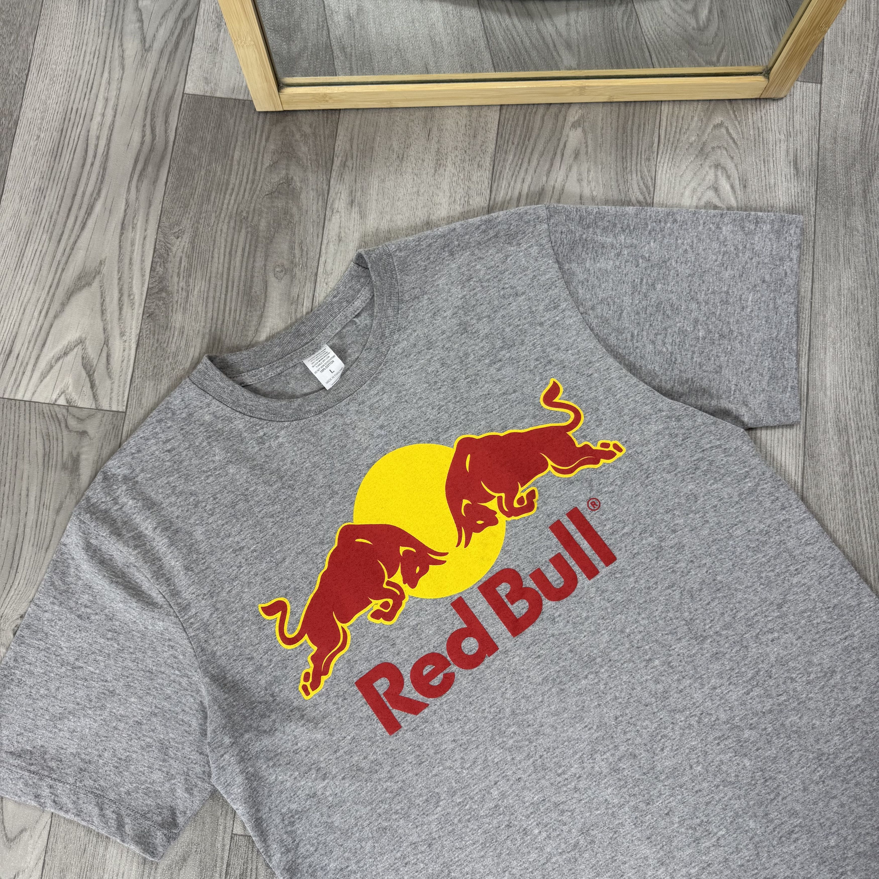 Red Bull Vintage Red Bull 90s Graphic Grey Tee Shirt L Size US L / EU 52-54 / 3 - 7 Thumbnail