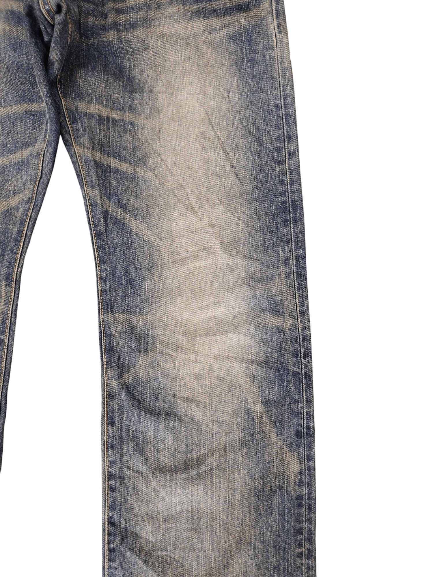 Comme des Garcons × Undercover Vintage Edwin Xvs Japan Clawmark Distress Faded Jeans Size US 30 / EU 46 - 3 Thumbnail