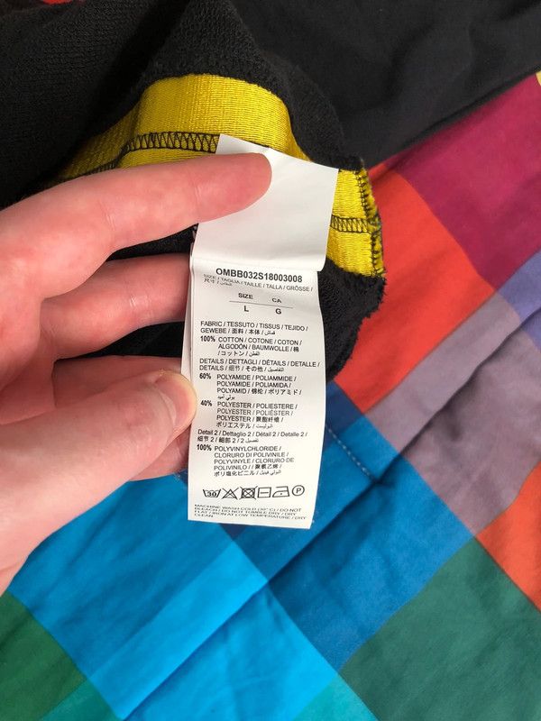 Off-White Off-White Men’s Black Tape Hoodie Size US L / EU 52-54 / 3 - 12 Thumbnail