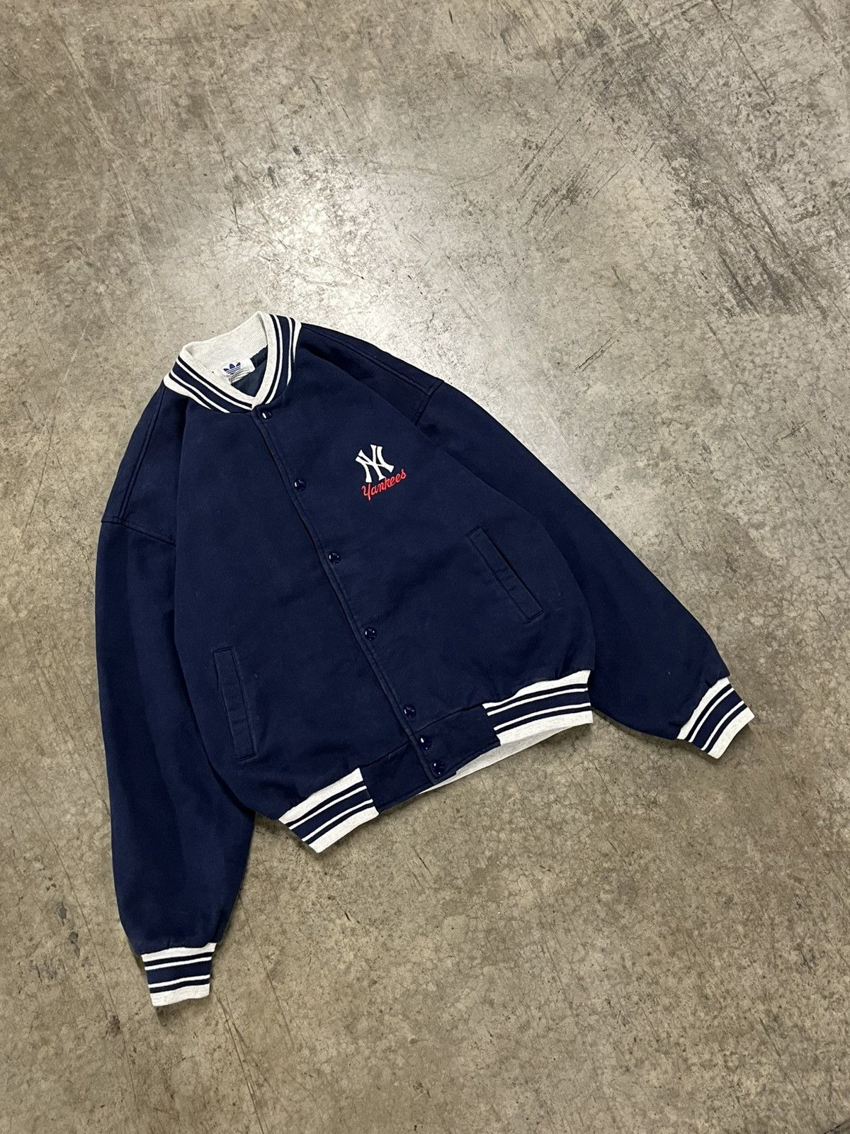Vintage Vintage Yankees 90s sweatshirt bomber jacket rare hype Size US XL / EU 56 / 4 - 3 Thumbnail