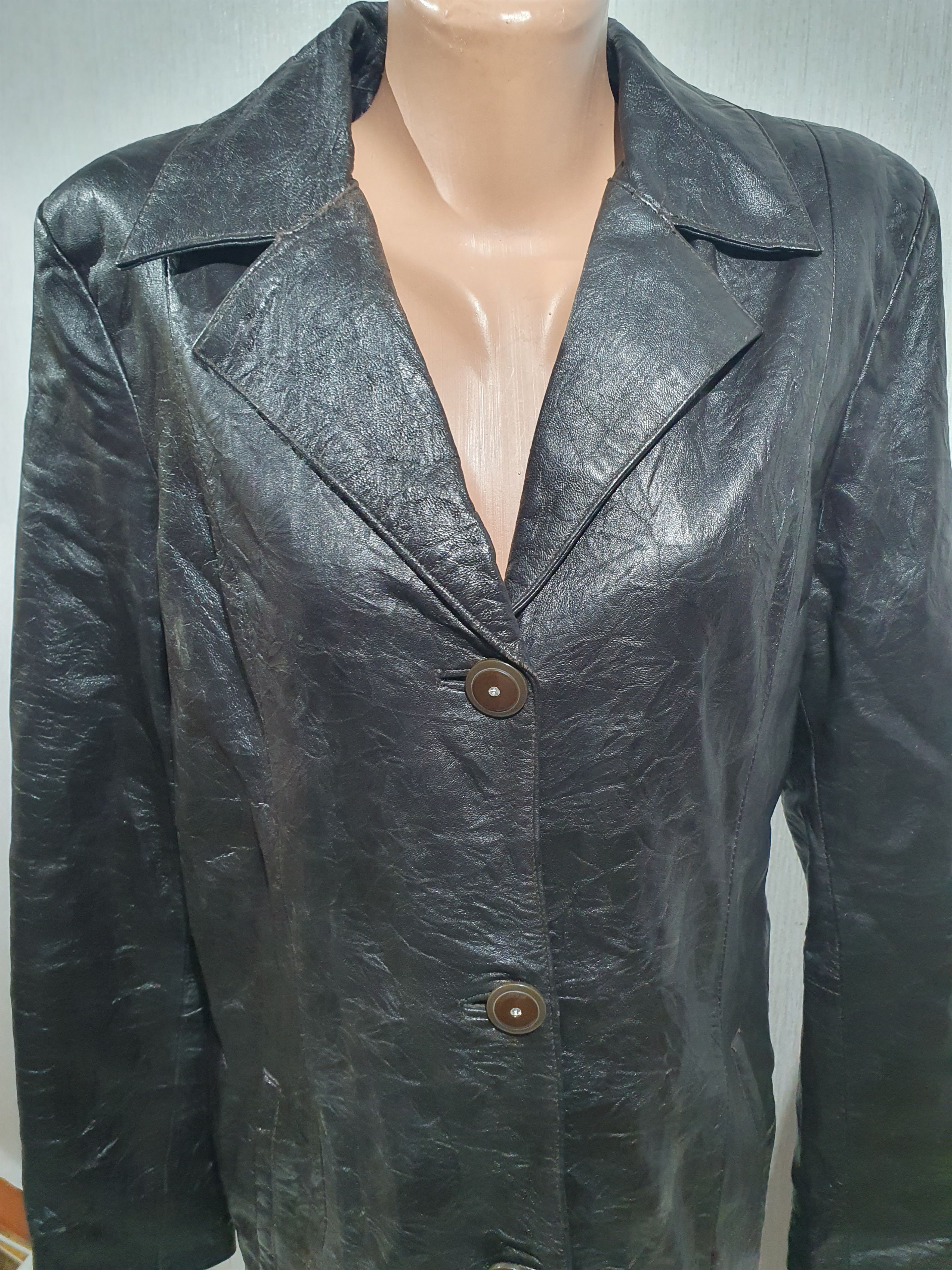 Leather Leather long coat Size L / US 10 / IT 46 - 5 Thumbnail