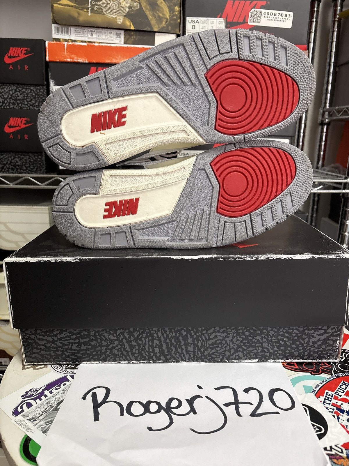 Jordan Brand Air Jordan White Cement 3 (Reimagined) Size US 8 / EU 41 - 6 Thumbnail
