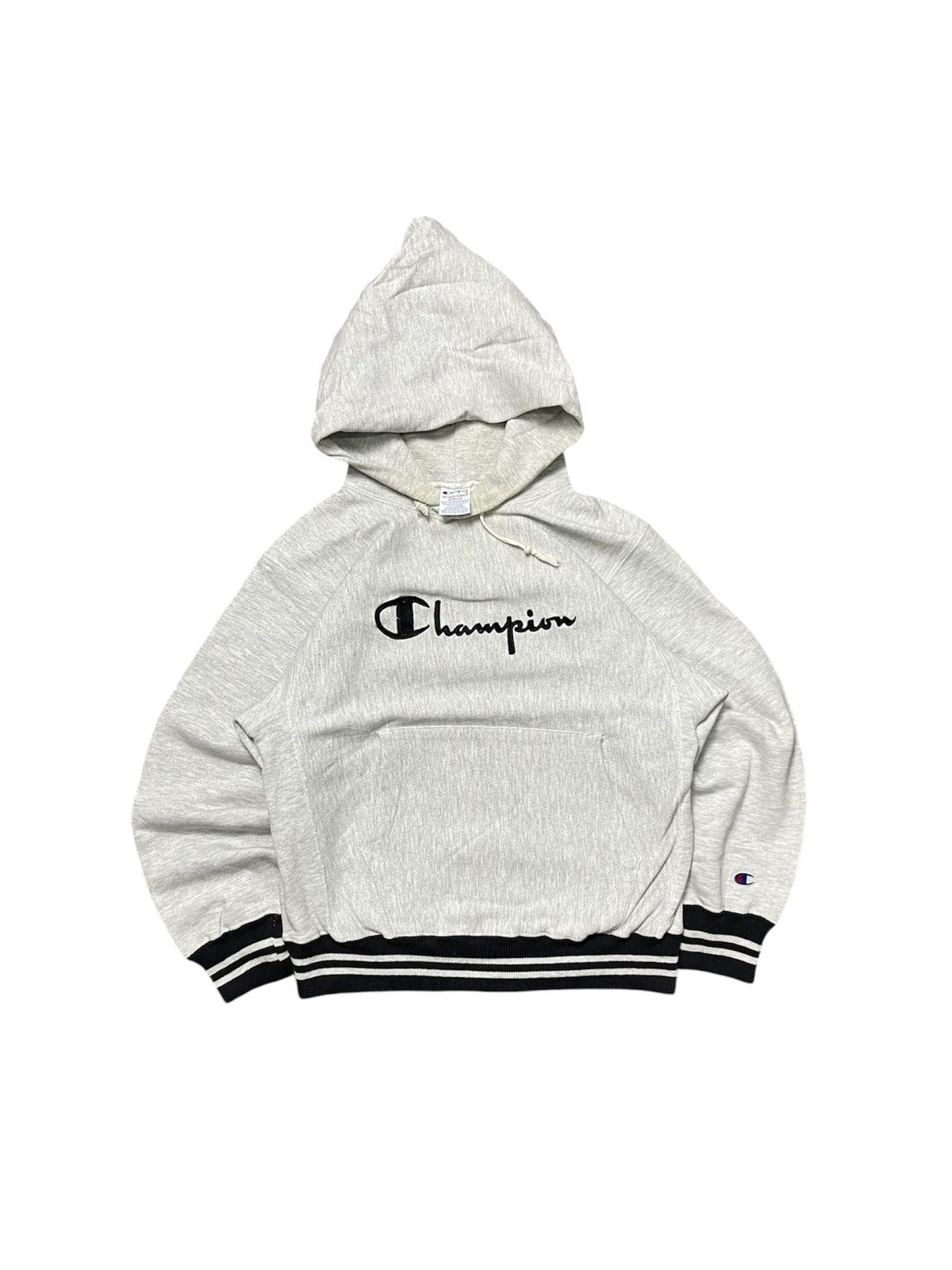 Champion 90s CHAMPION REVERSE WEAVE SPELLOUT HOODIE Size US M / EU 48-50 / 2 - 1 Thumbnail