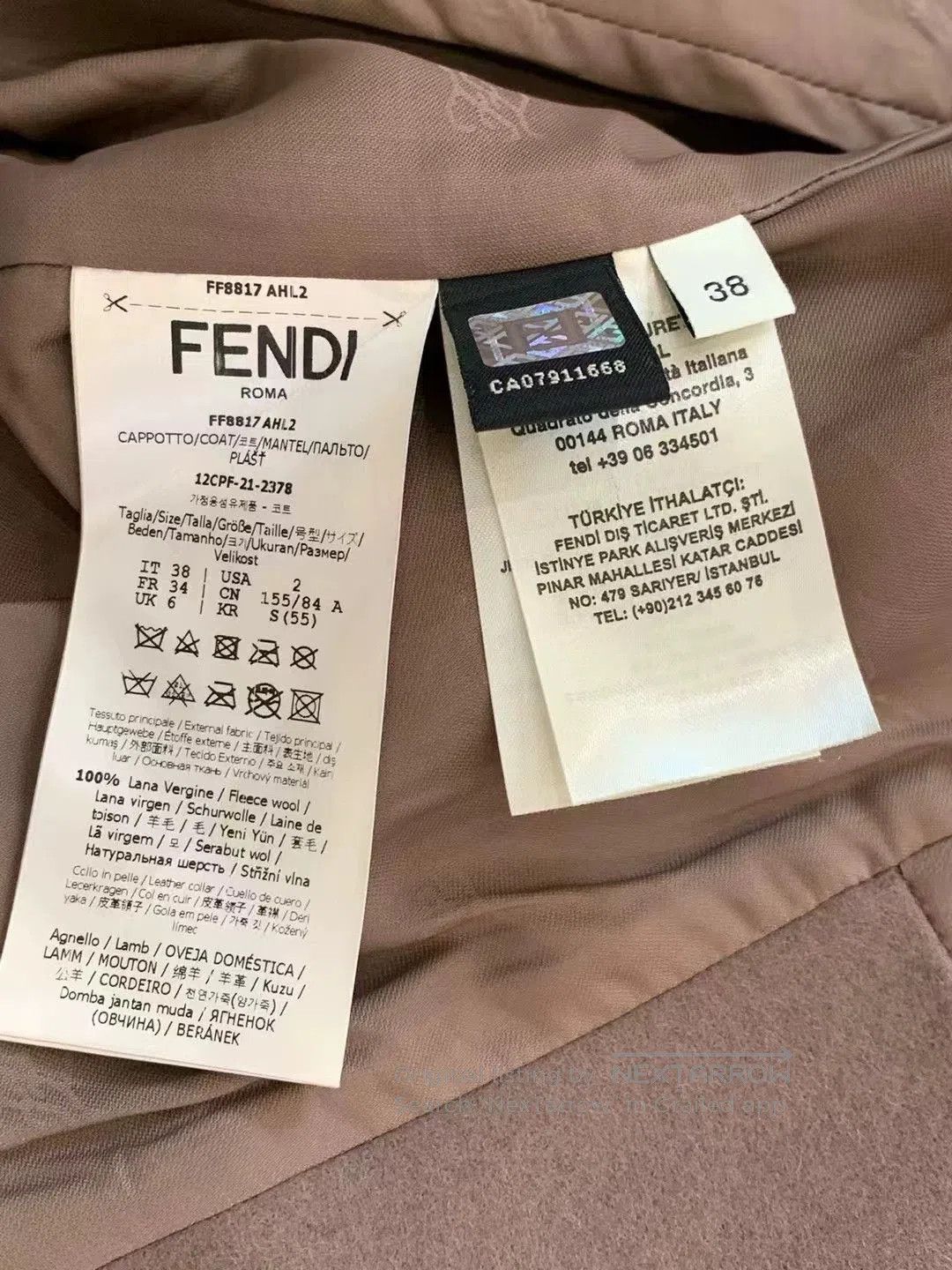 Fendi Fendi Long Wool Cashmere Coat. Size US S / EU 44-46 / 1 - 3 Thumbnail