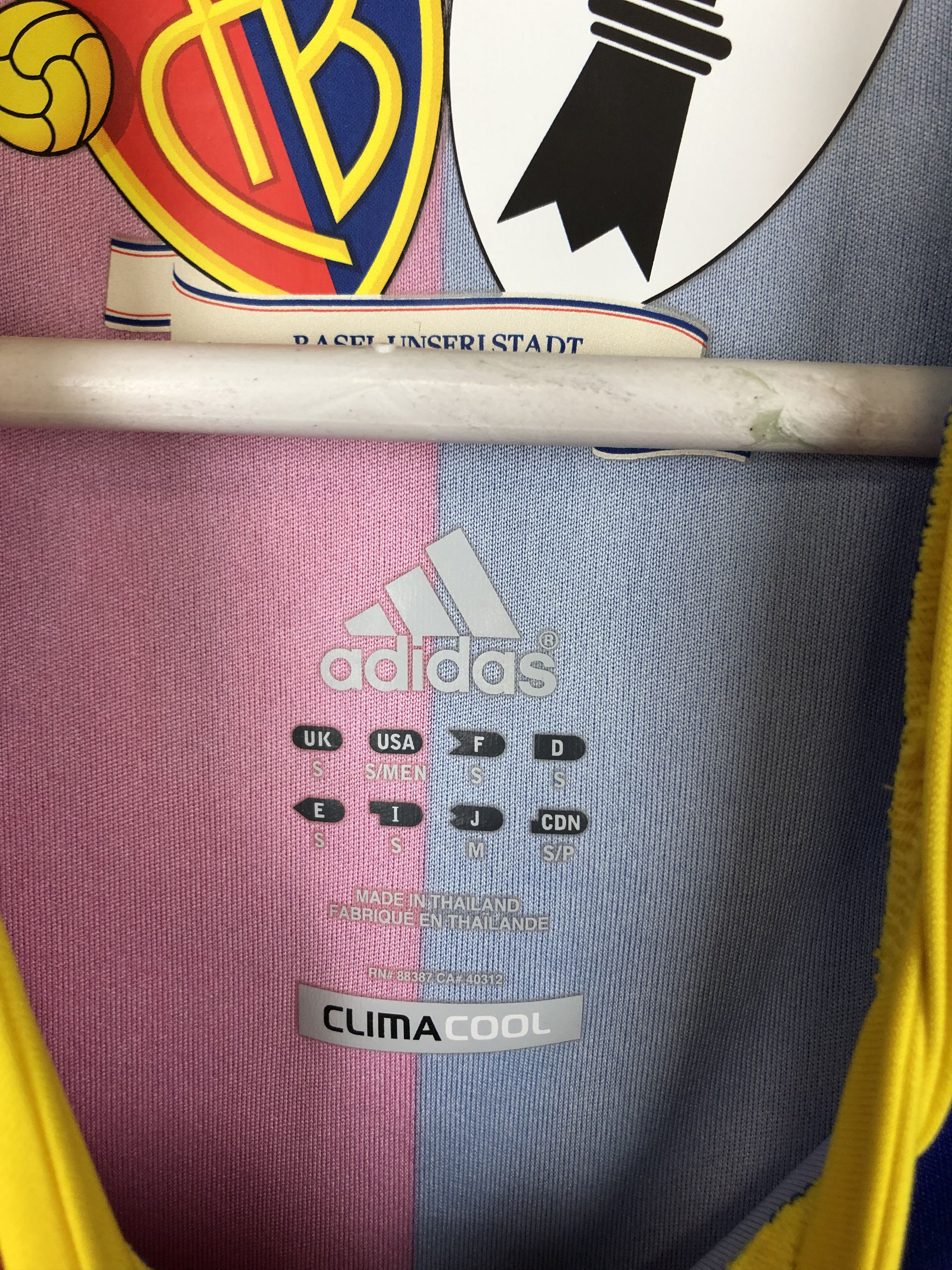 Adidas Basel football shirt 2012 Soccer #14 Stocker Adidas Jersey Size US S / EU 44-46 / 1 - 7 Thumbnail
