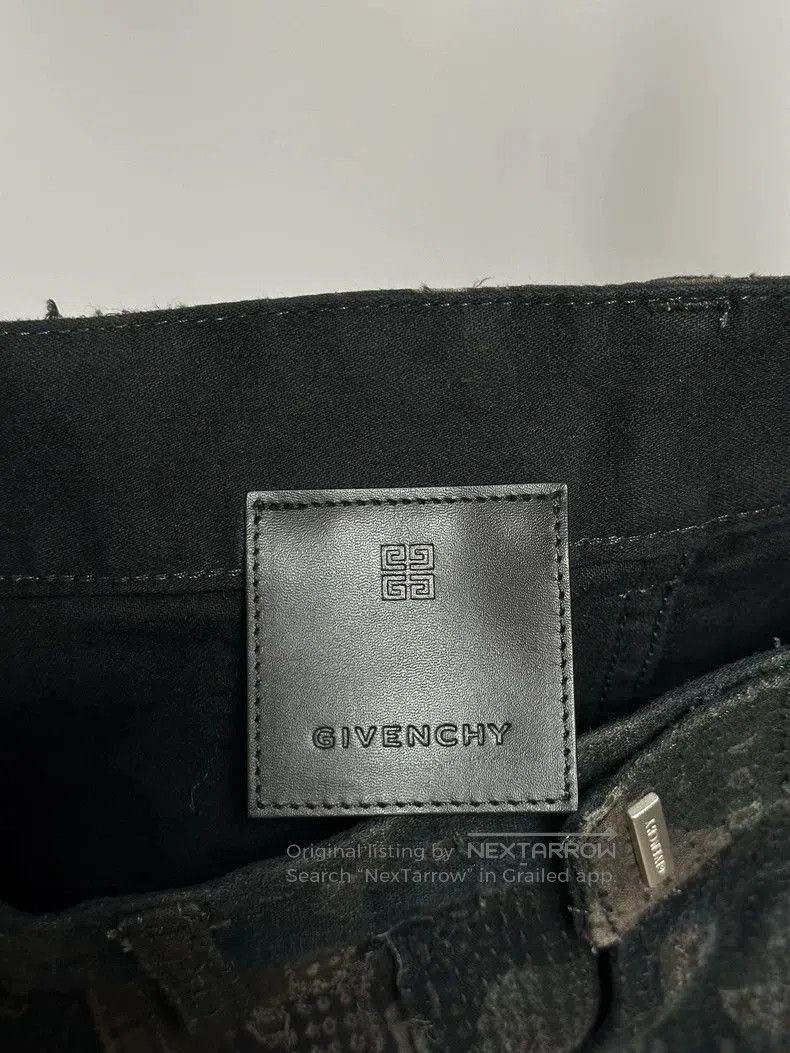 Givenchy Givenchy Black Green Distressed Denim Jeans . Size US 32 / EU 48 - 5 Thumbnail