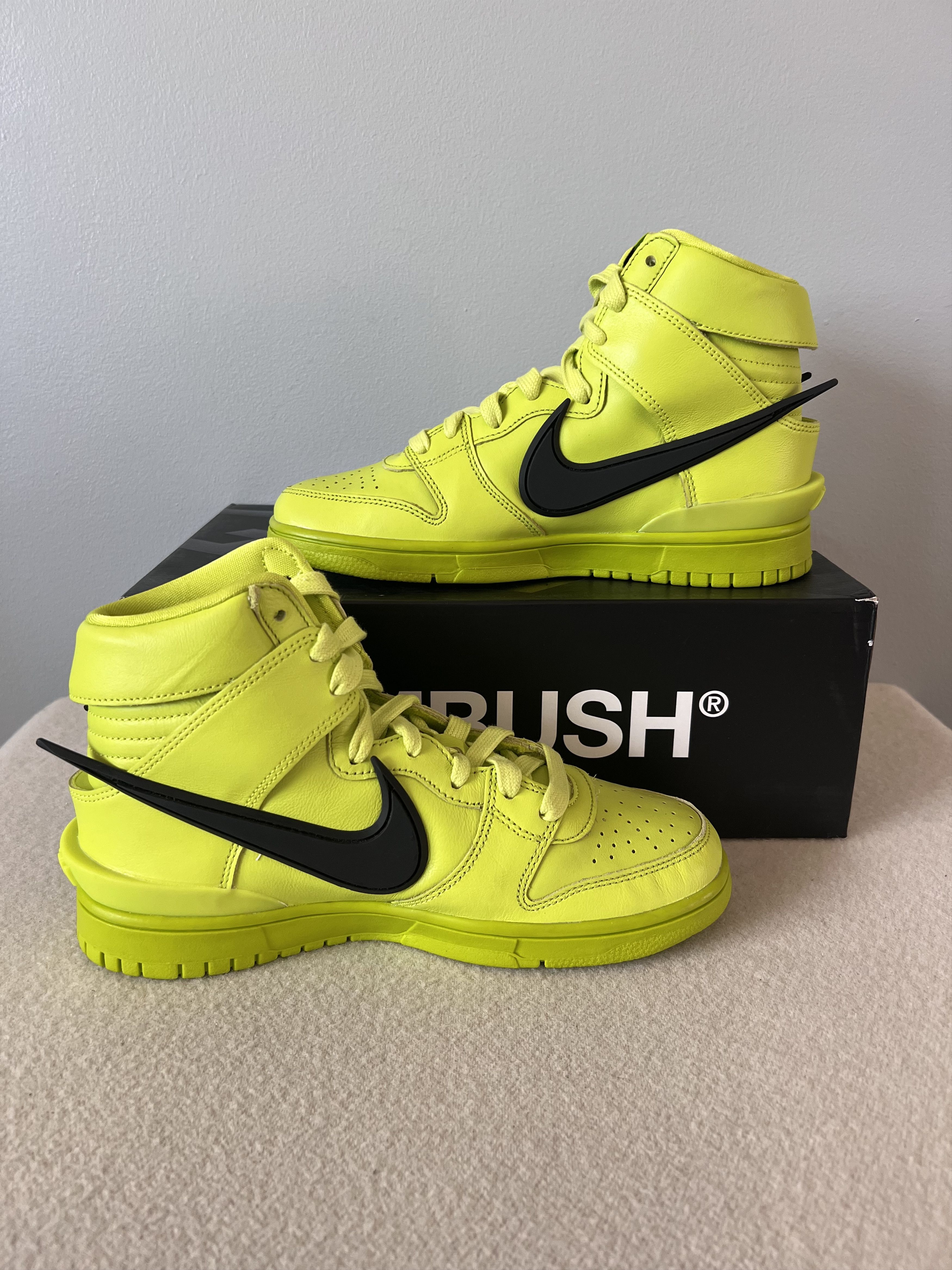 Ambush Nike Dunk Hi in Atomic Green