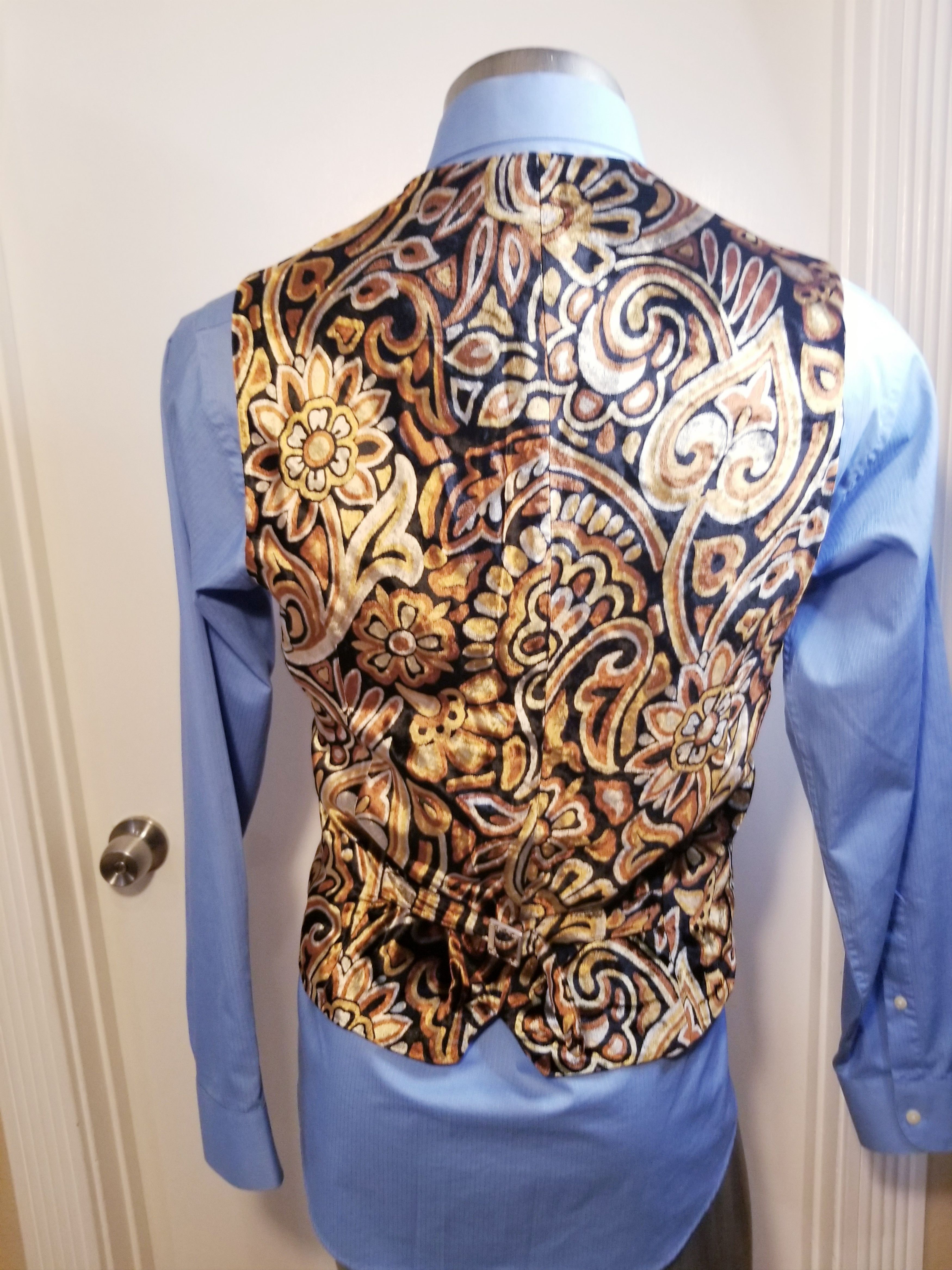 Versace V2 VELVET PAISLEY FLORAL VINTAGE Size US M / EU 48-50 / 2 - 12 Thumbnail