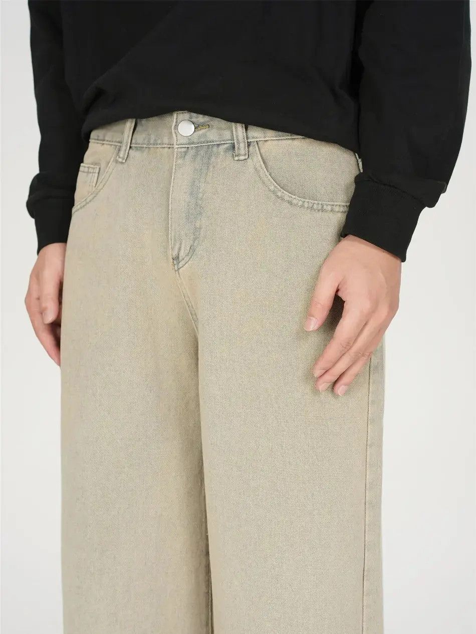 Japanese Brand Retro loose straight leg micro flared jeans Size US 32 / EU 48 - 2 Thumbnail