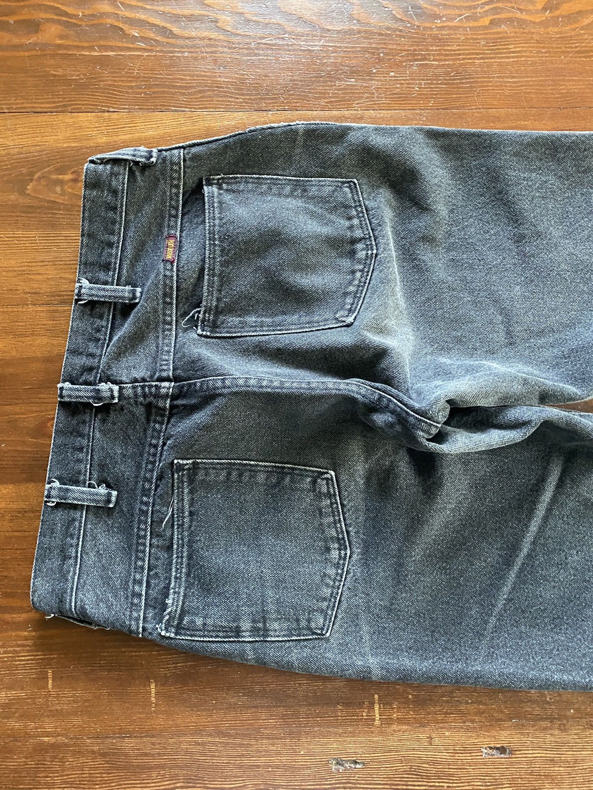 Rustler Vintage 90’s Rustler Faded Black Denim Jeans 31x29 Size US 31 - 16 Thumbnail