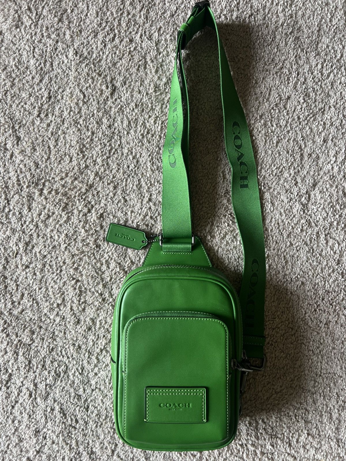 Coach RARE GREEN RACER SLING COACH BAG Size ONE SIZE - 1 Thumbnail