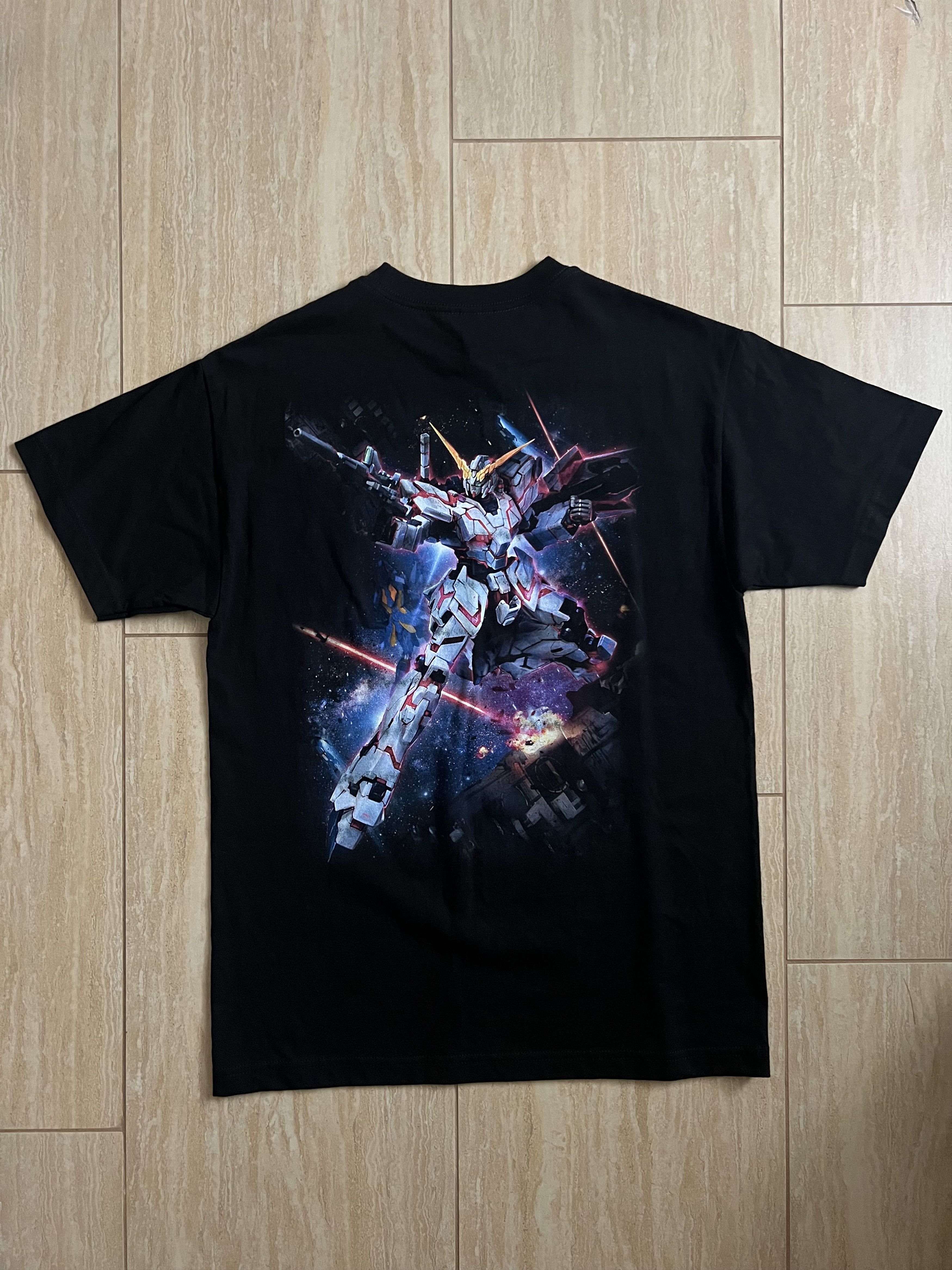 Other Gundam Unicorn Black Graphic T-Shirt Streetwear Casual Tee Size US M / EU 48-50 / 2 - 2 Thumbnail