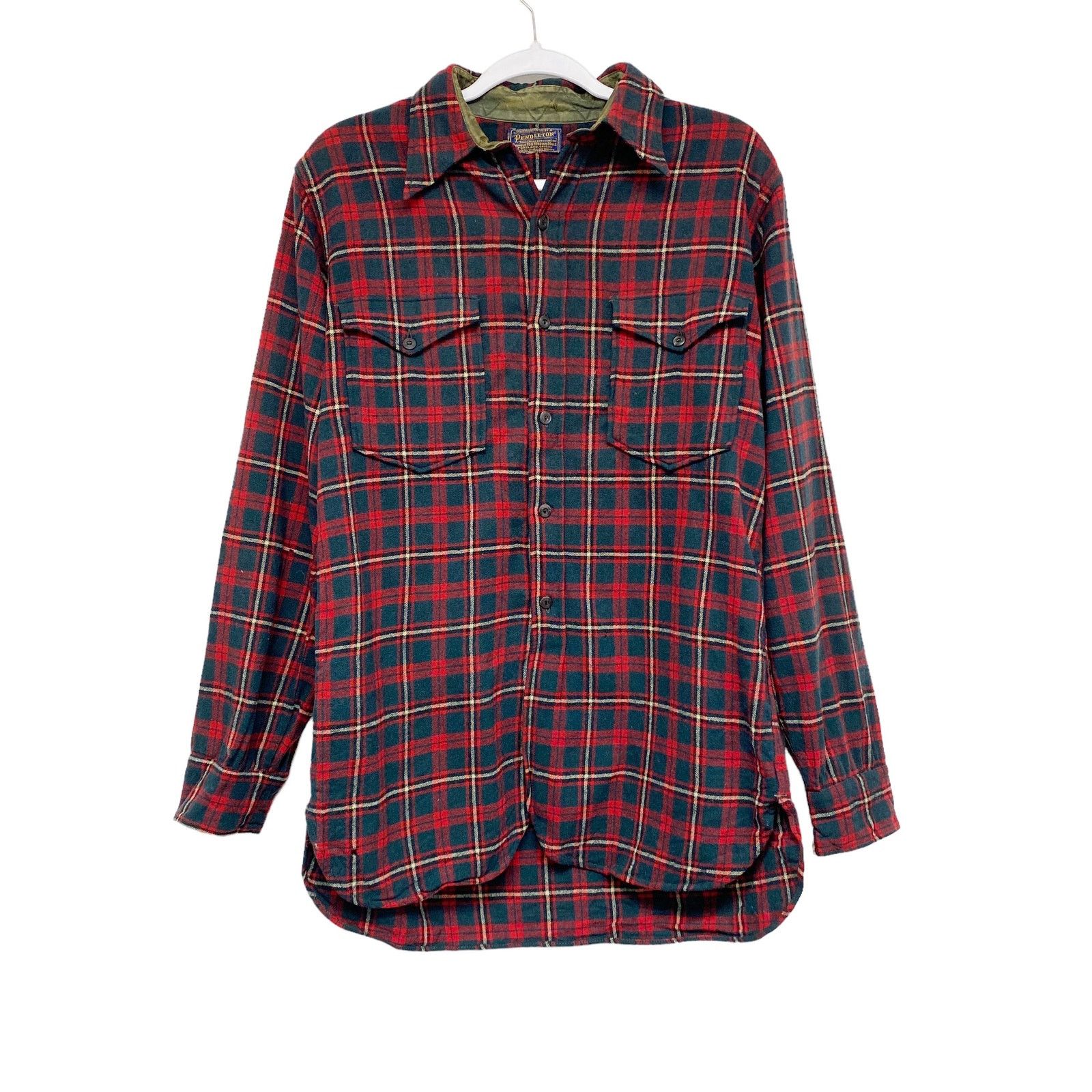Pendleton Vintage Pendleton Mens USA Wool Long Sleeve Button Up Shirt Size US L / EU 52-54 / 3 - 2 Thumbnail
