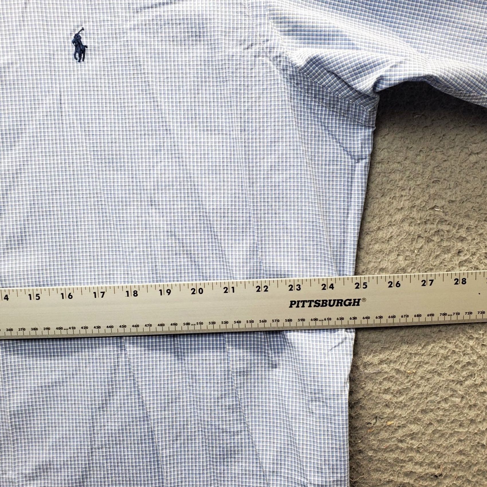 Ralph Lauren Ralph Lauren Mens Dress Shirt Multicolor Plaid Yarmouth Pony Logo Button Down 17 Size 46R - 4 Thumbnail