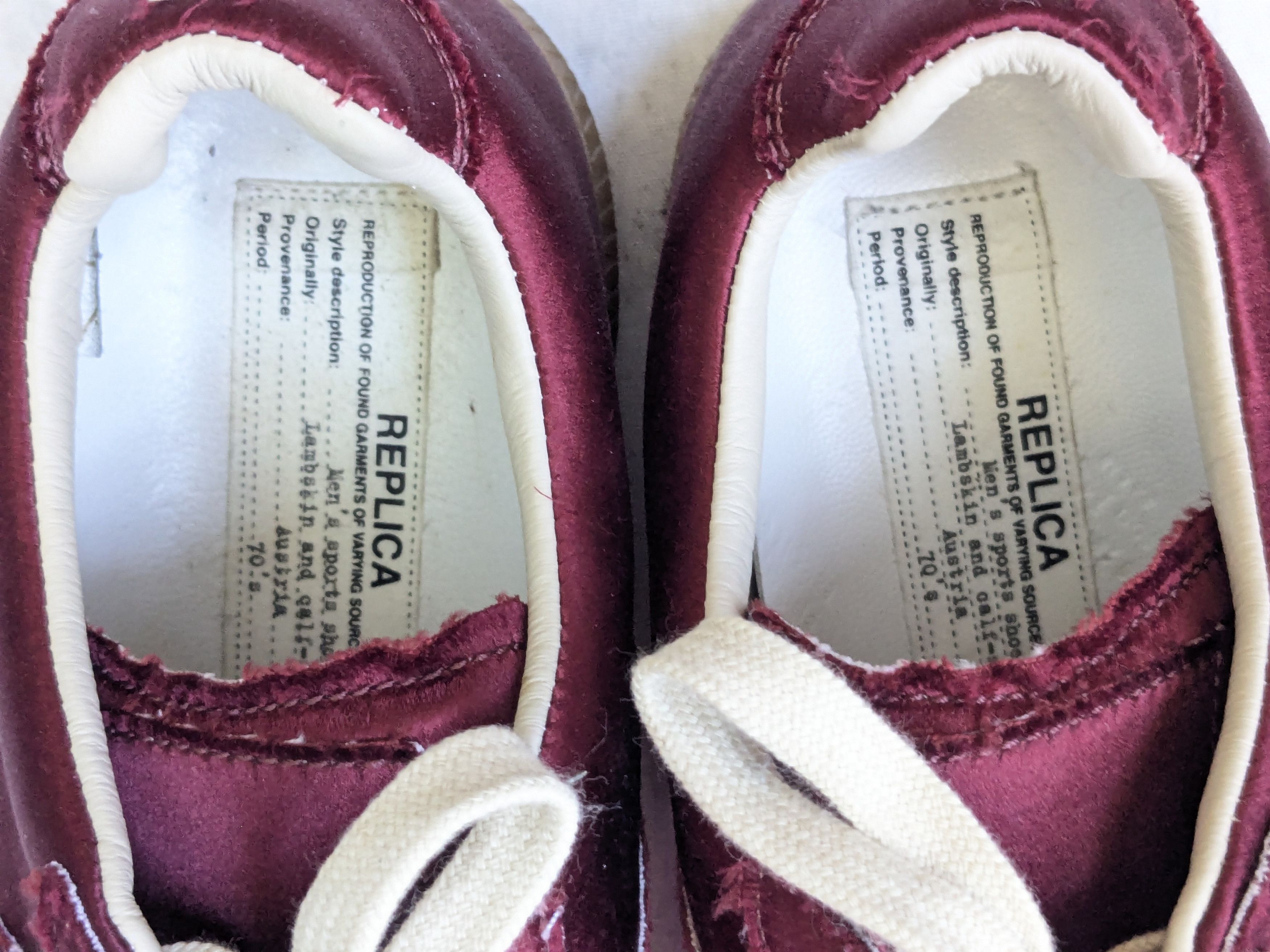 Maison Margiela Maison Margiela Replica GAT Pink Burgundy Satin 8 38 Gum Size US 8 / IT 38 - 5 Thumbnail