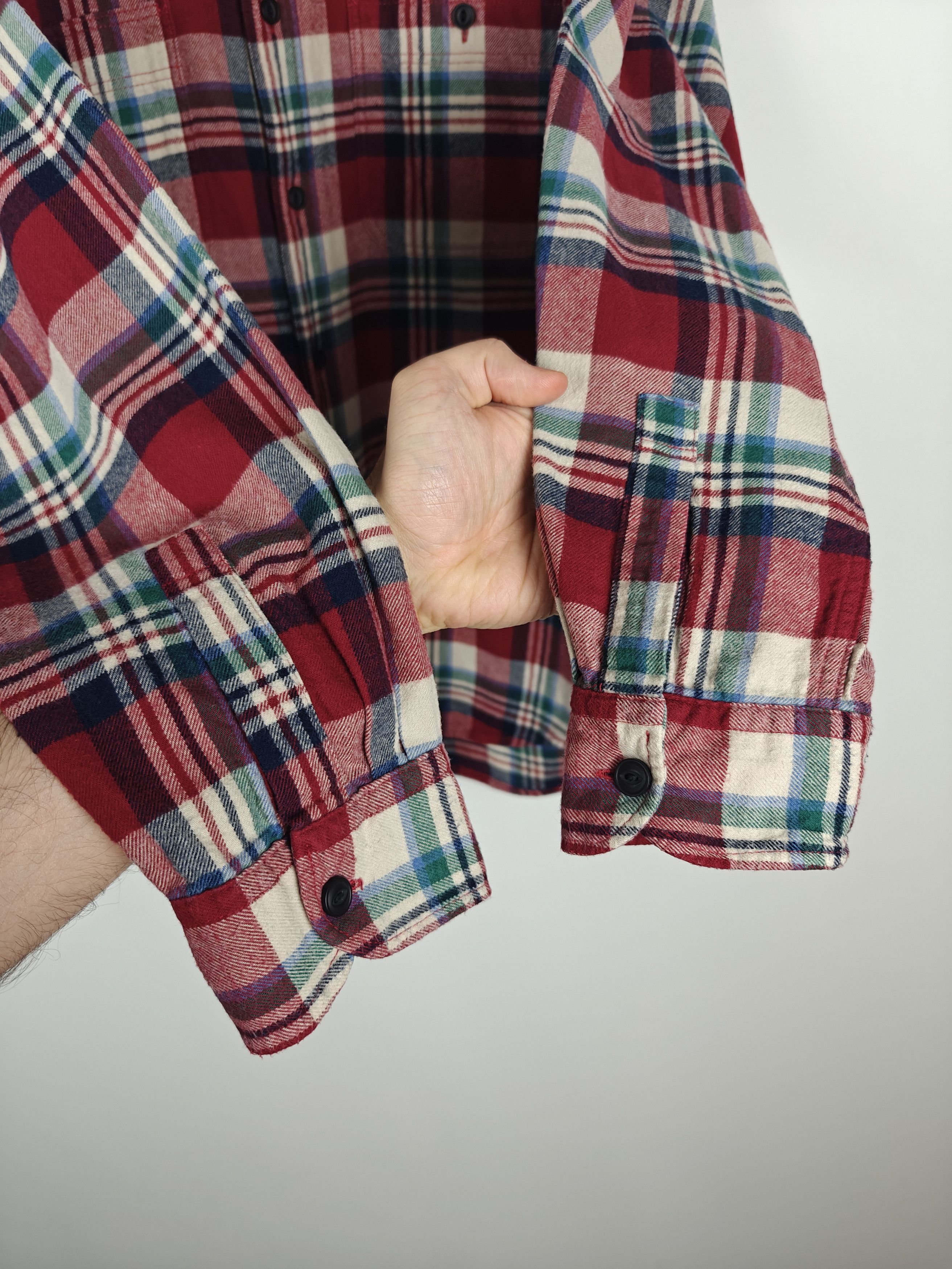Uniqlo Uniqlo Check Flannel Shirt Cotton Collared size L Size US L / EU 52-54 / 3 - 6 Thumbnail