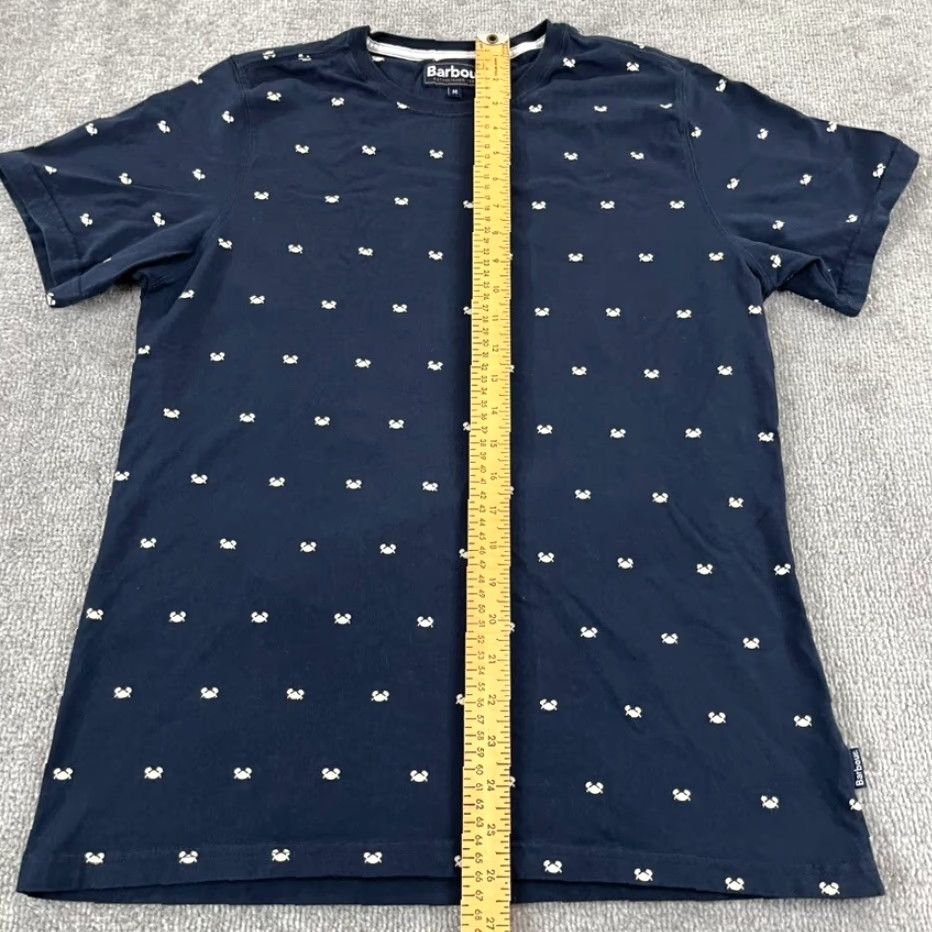 Barbour BARBOUR Shirt Mens Medium Blue White Crab Print Basic T Animal Short Sleeve Mens Regular Medium Blue Crab Print Barbour Shirt Size US M / EU 48-50 / 2 - 4 Thumbnail