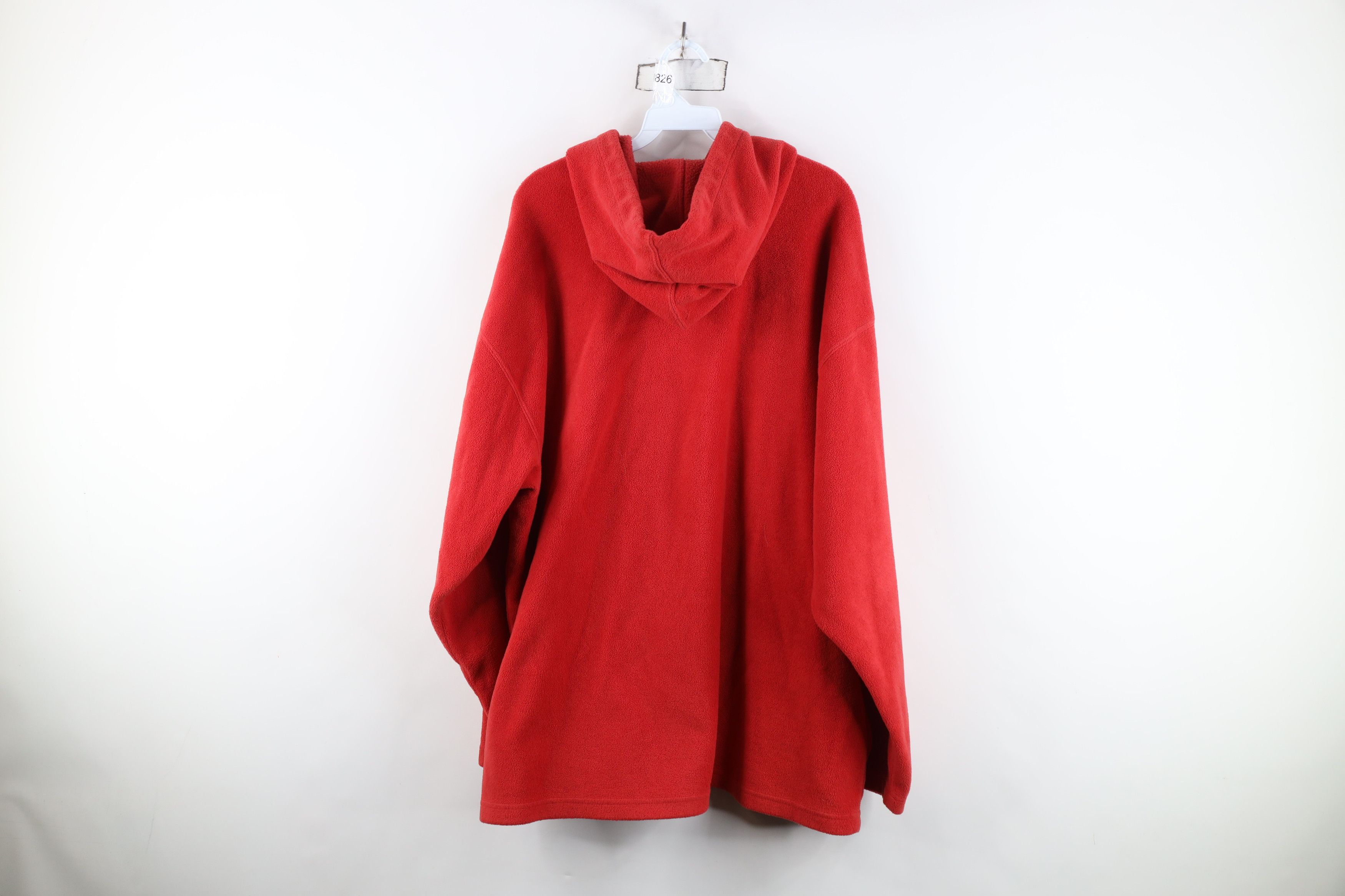 Nike Vintage Nike Travis Scott Center Swoosh Fleece Hoodie Red Size US XXL / EU 58 / 5 - 12 Thumbnail