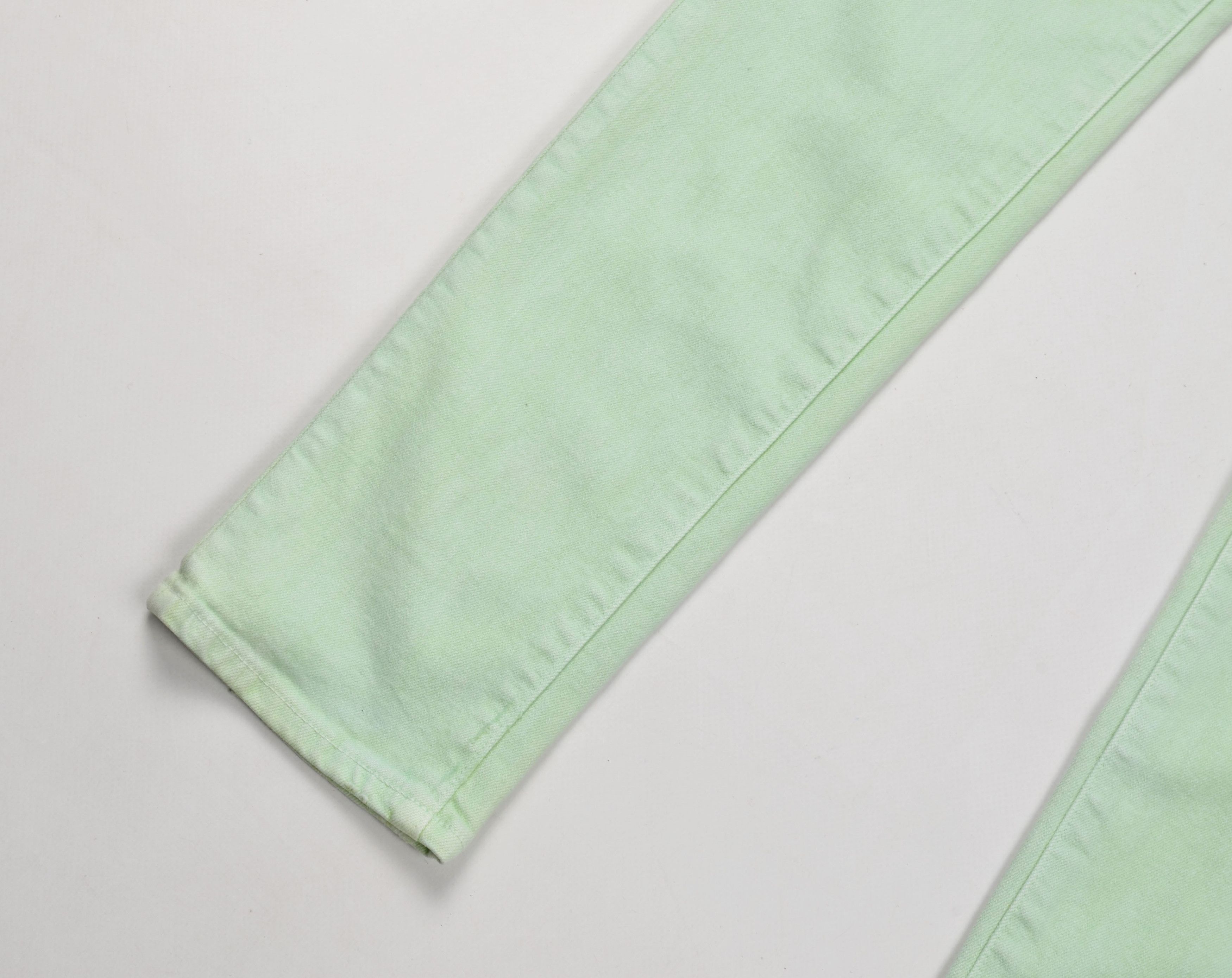 Balmain Balmain Garment Dyed Green Skinny Denim Jeans Size 32" / US 10 / IT 46 - 3 Thumbnail
