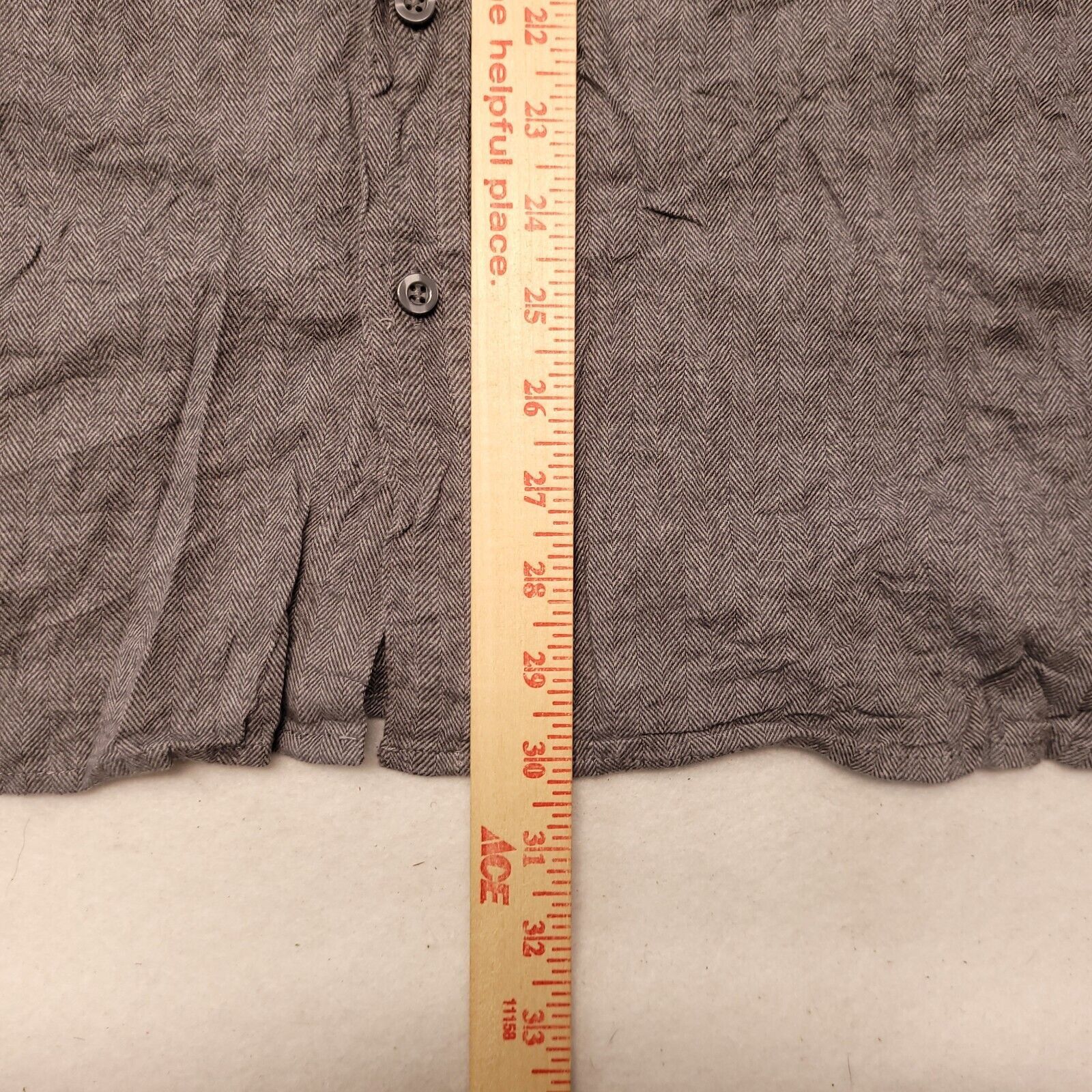 Haband Haband Flannel Casual Button Up Shirt Mens Size 4X Gray Size US XXL / EU 58 / 5 - 8 Thumbnail