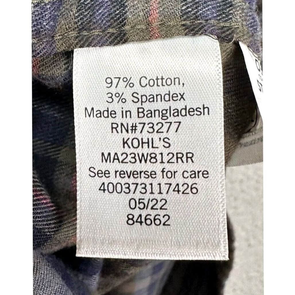 Apt. 9 Apt. 9 Shirt Men 2XL Brown Plaid Flannel Button-Up Standard Fit NEW Size US XXL / EU 58 / 5 - 5 Thumbnail