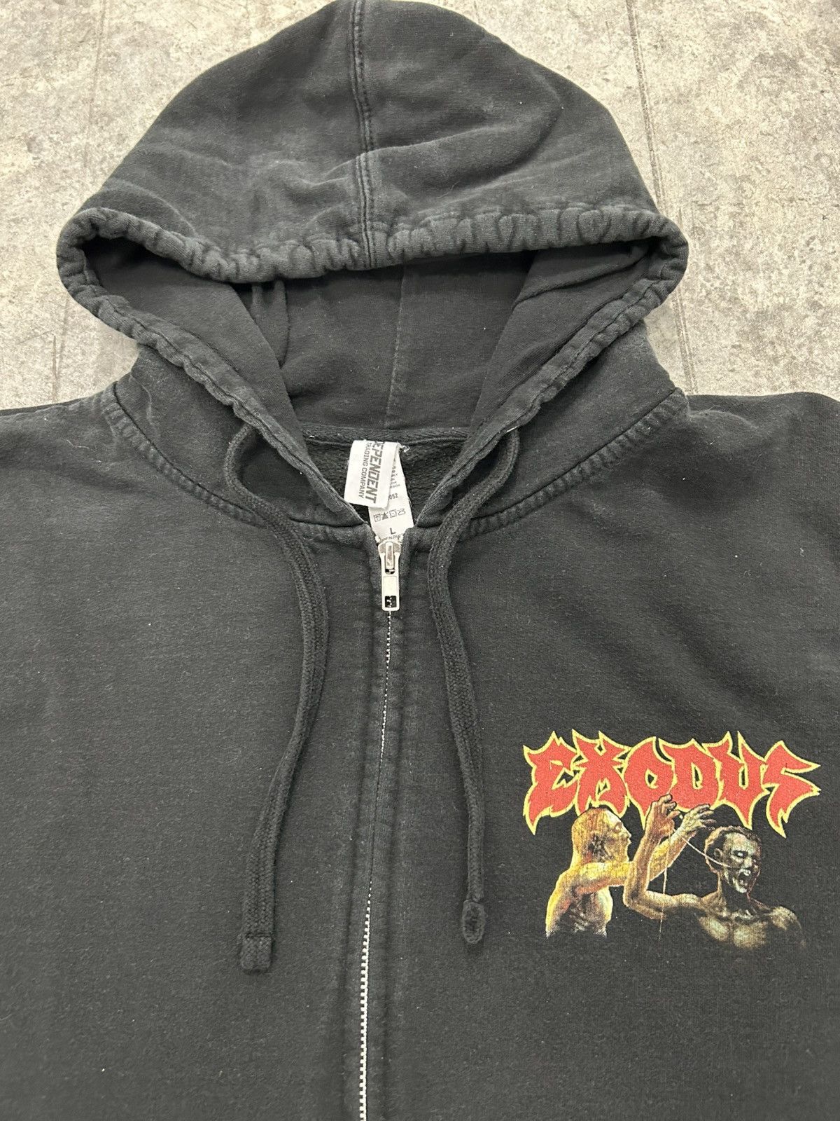 Vintage Vintage Y2K Exodus hoodie persona non grata Size US L / EU 52-54 / 3 - 3 Thumbnail