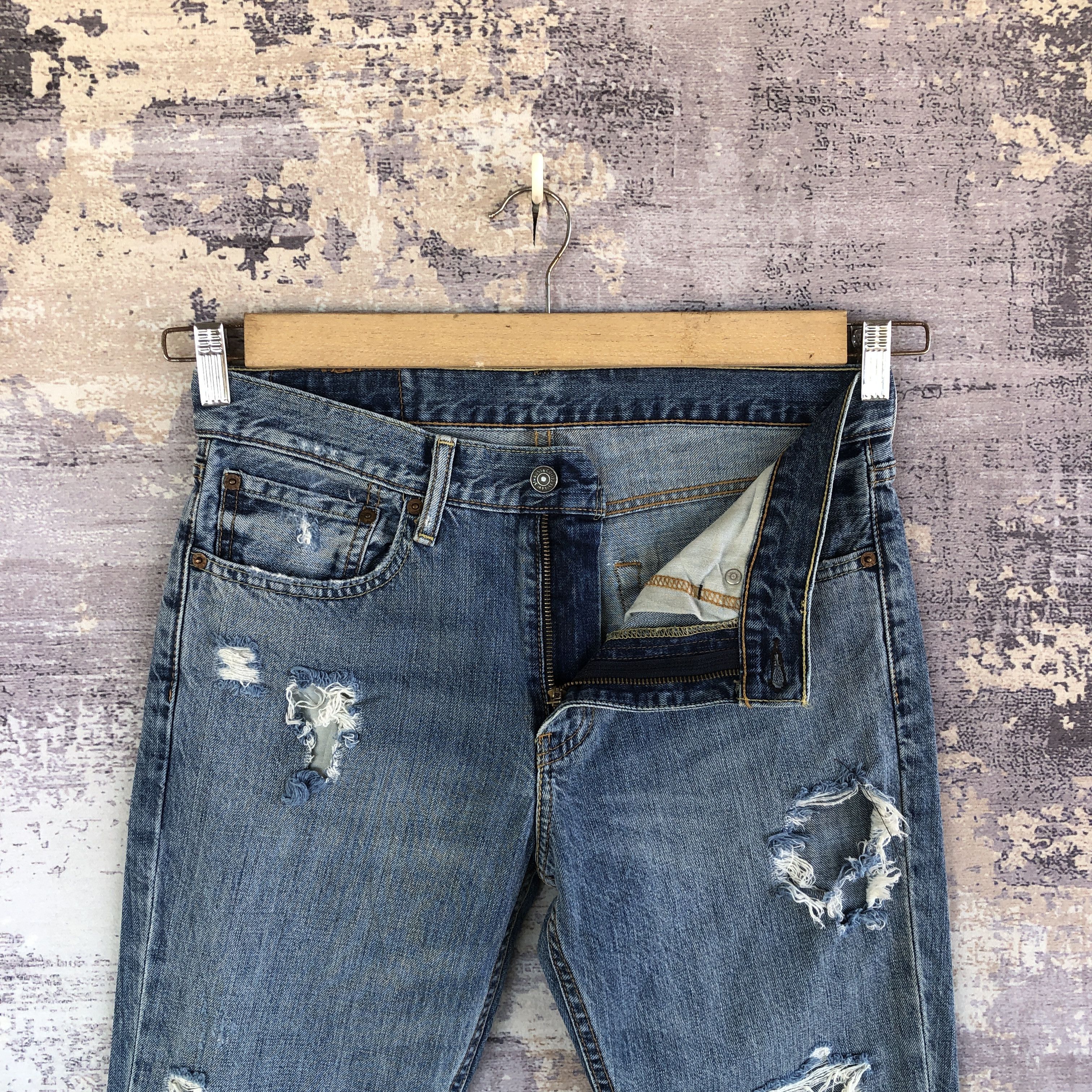 Levi's Vintage Levis 511 Distressed Jeans Levi's Skinny Denim Size US 30 / EU 46 - 5 Thumbnail