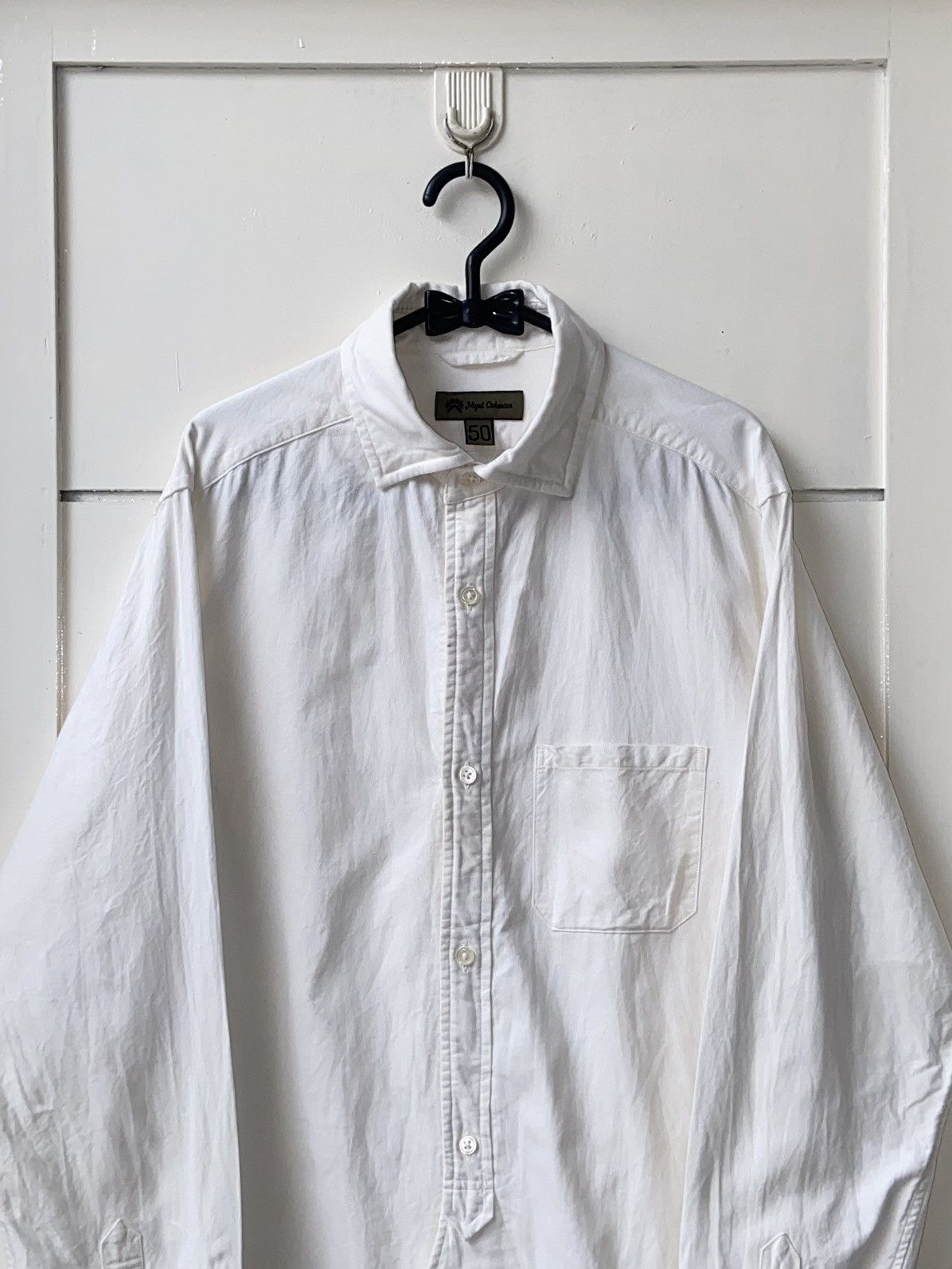 Nigel Cabourn NIGEL COBOURN White Shirt Size US M / EU 48-50 / 2 - 2 Thumbnail