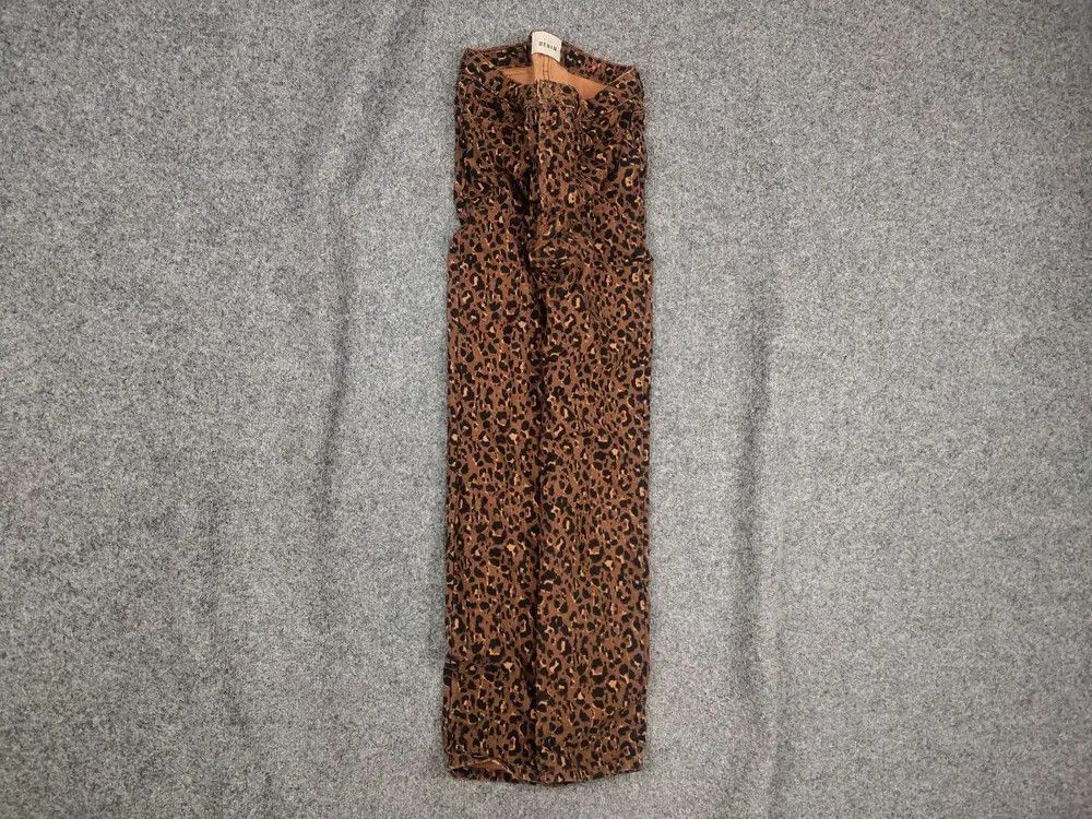 Sezane Sezane France Design Art Leopard brown Denim Ankle Jeans Size 27" / US 4 / IT 40 - 1 Thumbnail