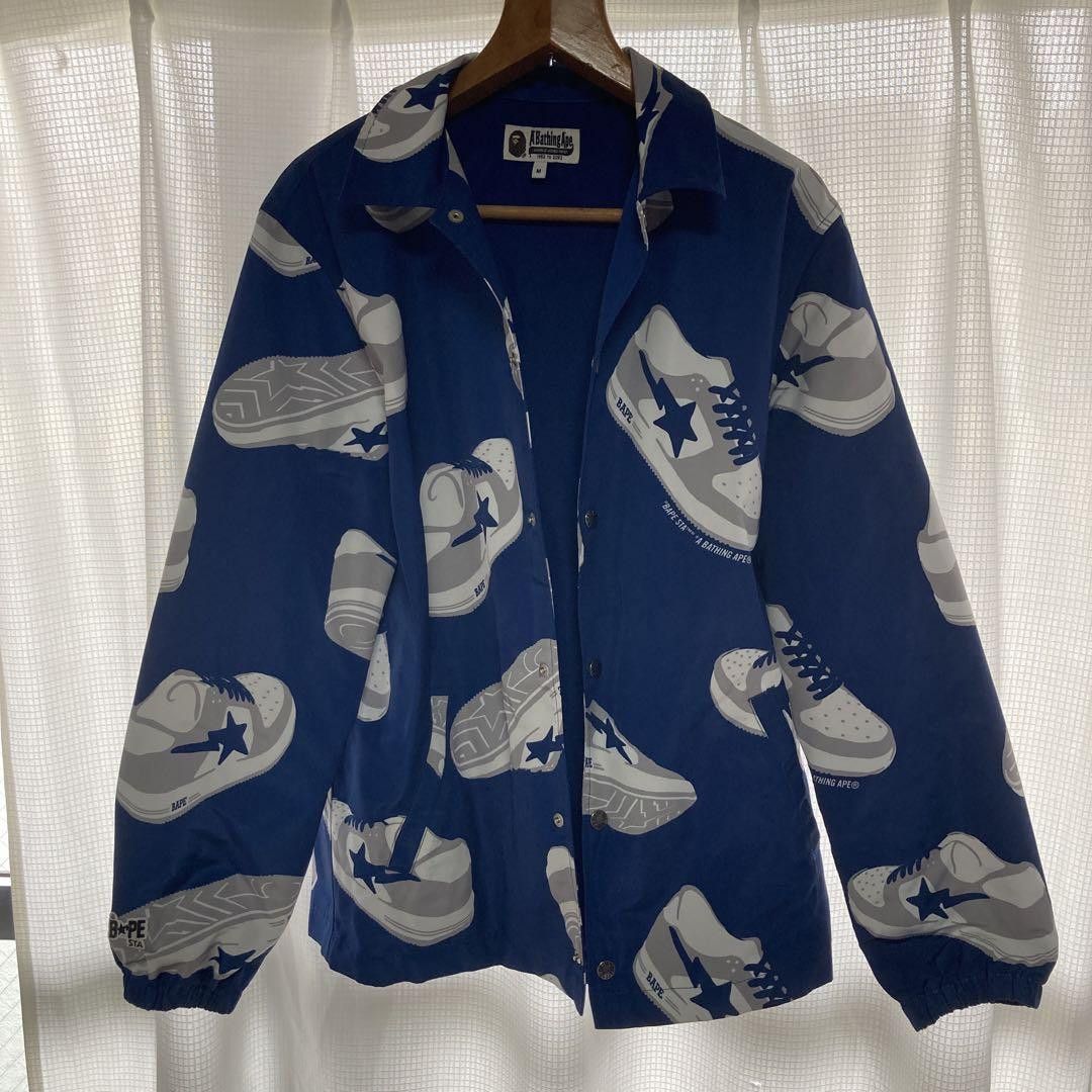 Bape A Bathing Ape BAPE STA Coach Jacket - Blue | Grailed