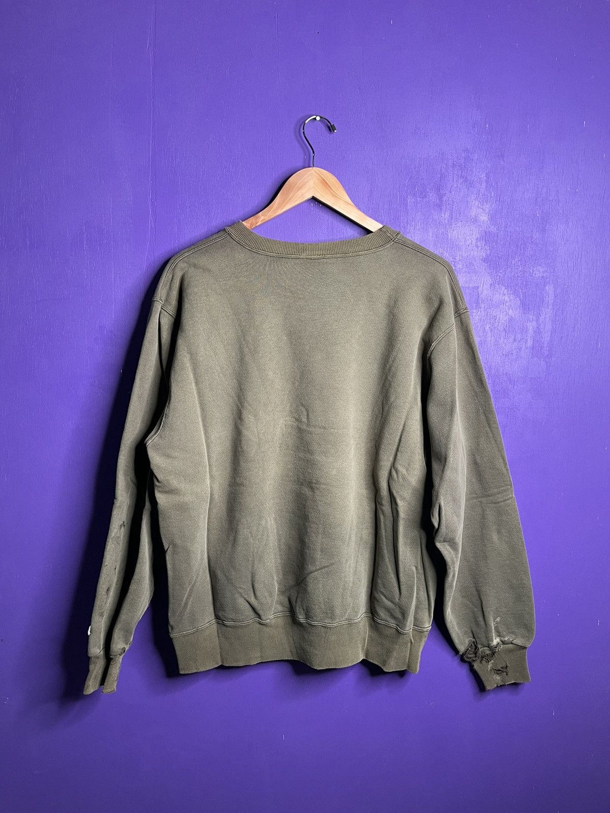 Champion × Vintage Vintage 90s Champion army green faded crewneck Size US L / EU 52-54 / 3 - 2 Thumbnail