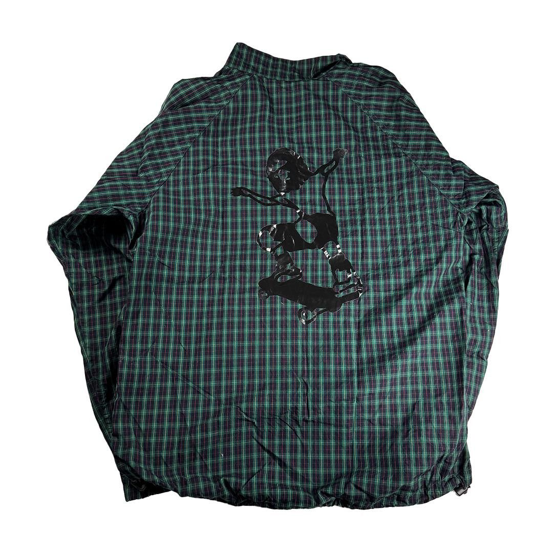 Bape BAPE x Yoshifumi Egawa Green Check Zip-up Jacket (XL) Size US XL / EU 56 / 4 - 2 Thumbnail