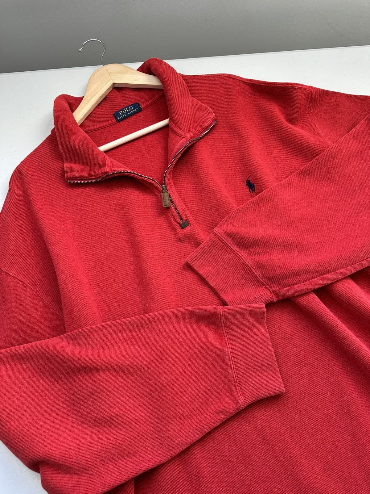 Polo Ralph Lauren Polo Ralph Lauren Oversized 1/4 Zip Sweater Size US XL / EU 56 / 4 - 8 Thumbnail