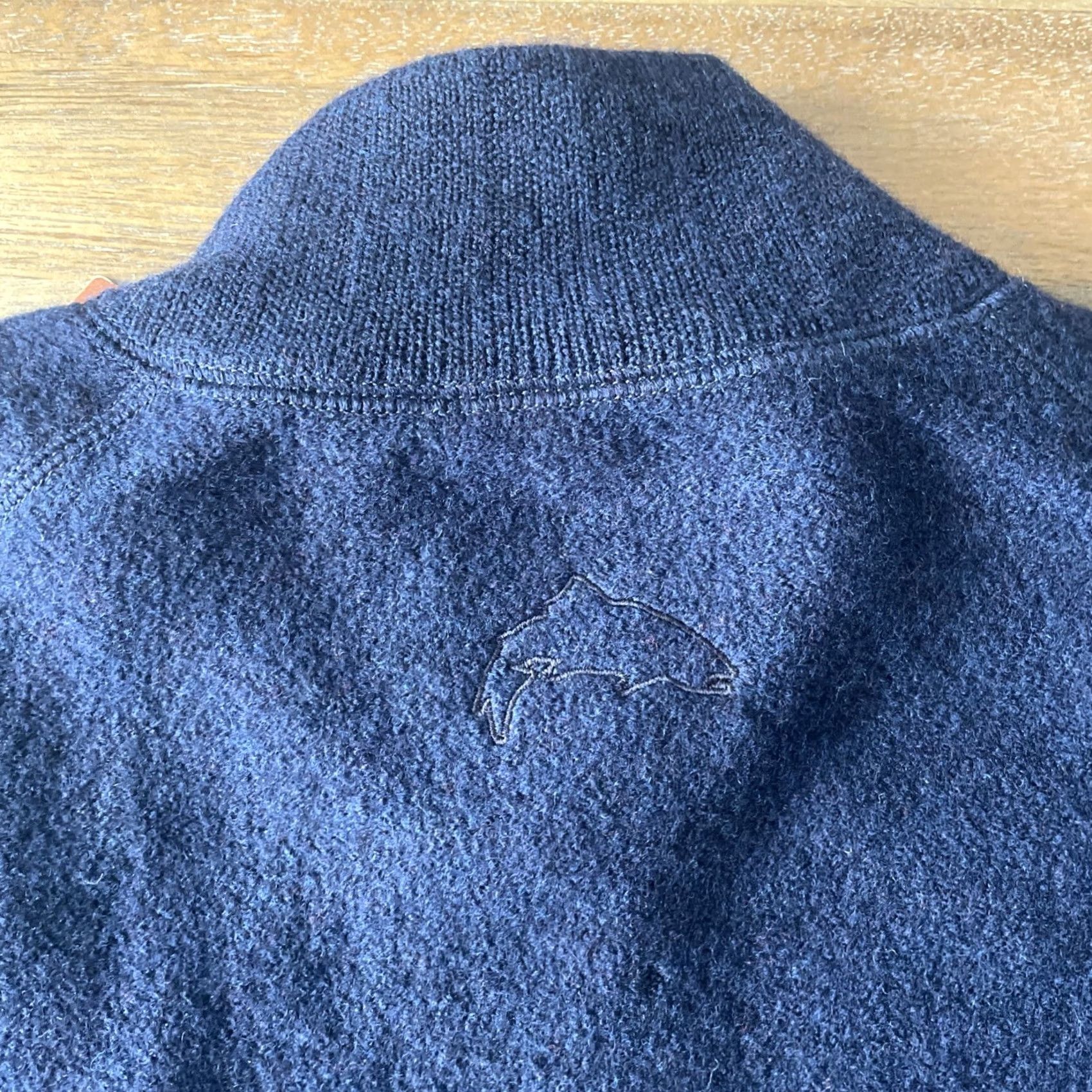 Vintage Simms 1/4 Zip Merino Wool Sweater Mens XL Navy Blue Pullover NWT Thick Size US XL / EU 56 / 4 - 7 Thumbnail