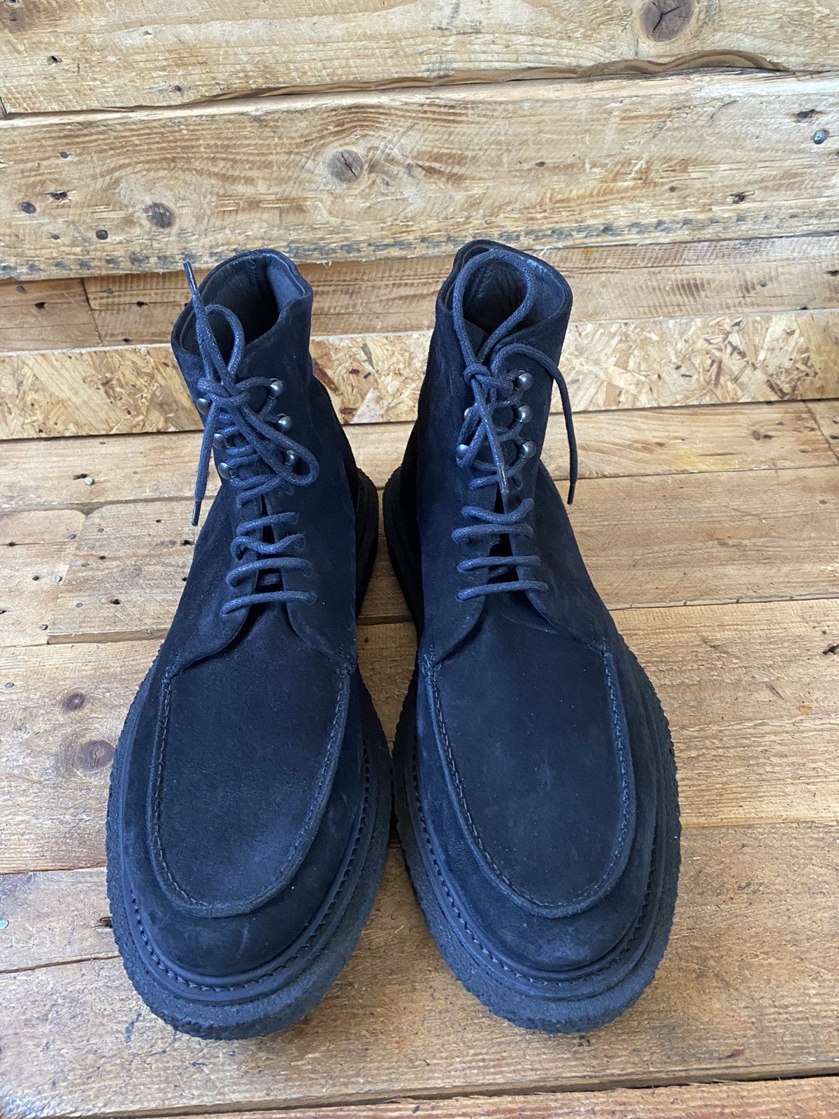If Six Was Nine × Officine Creative Officine creative bullet black suede combat boots sz 42 Size US 9 / EU 42 - 2 Thumbnail