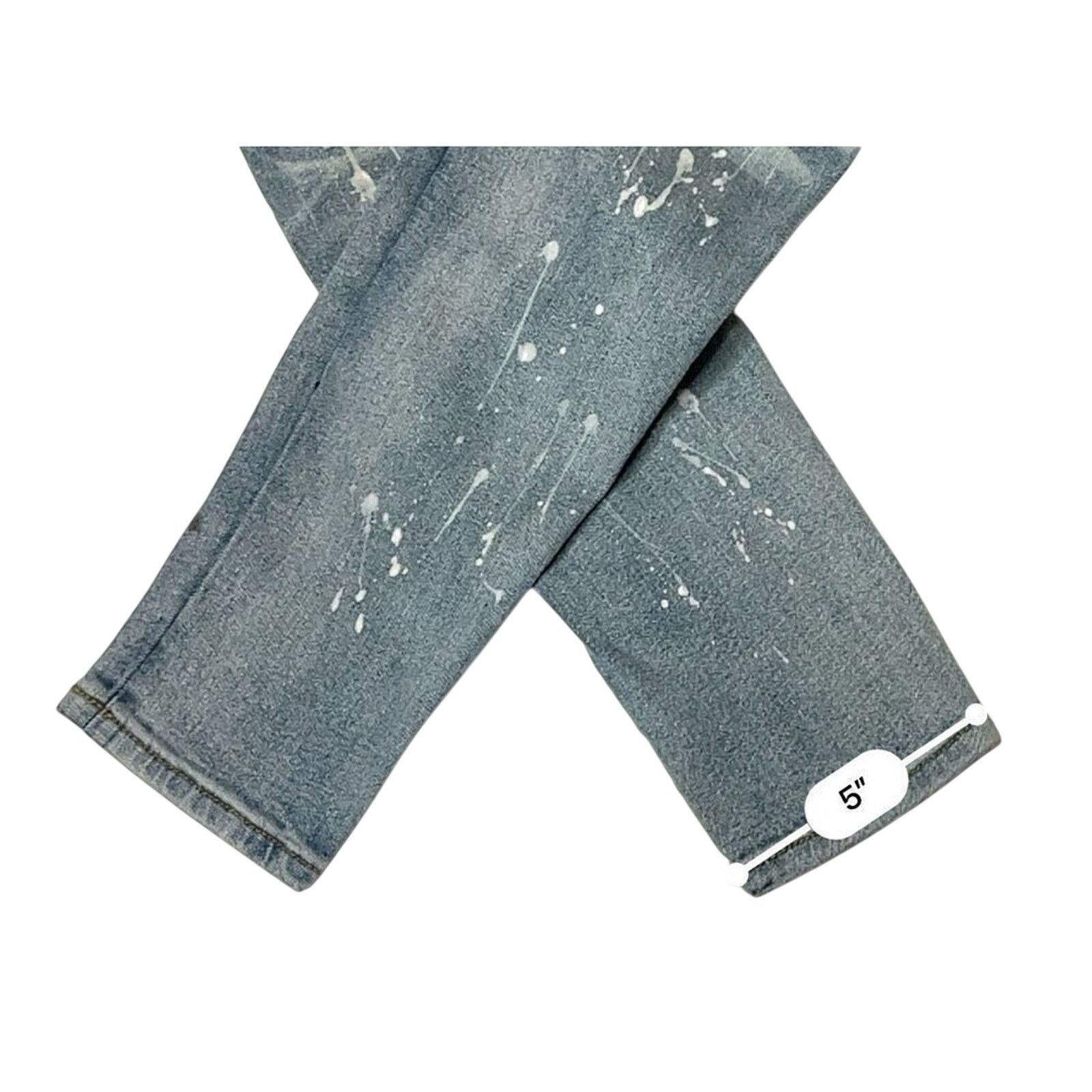 DNA DNA Premium Painted Embellished Destroyed Blue Jeans 30 Size 30" / US 8 / IT 44 - 8 Thumbnail