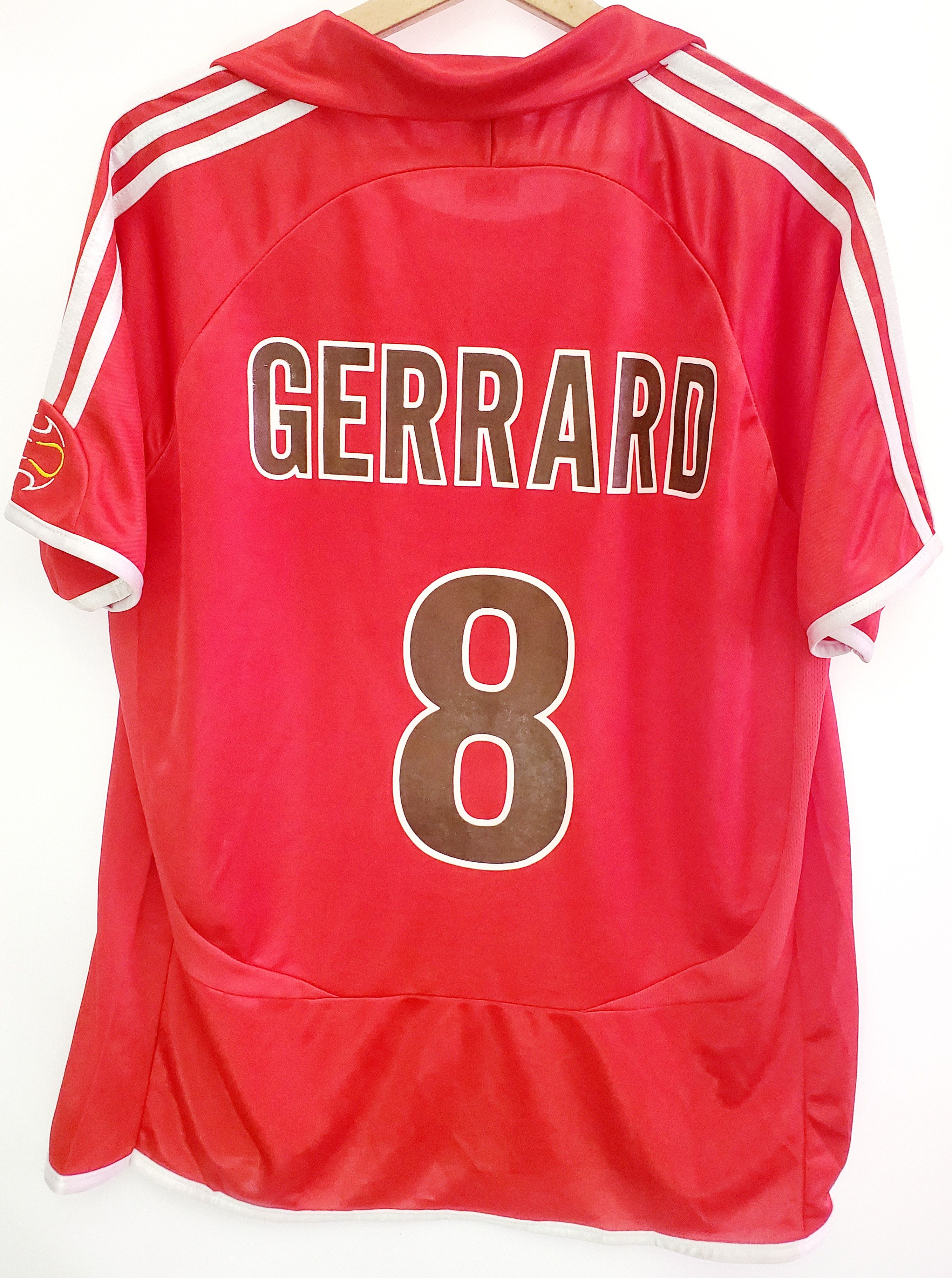 Vintage Liverpool 2006-08 #8 Gerrard Home soccer jersey reprint L Size US L / EU 52-54 / 3 - 2 Thumbnail