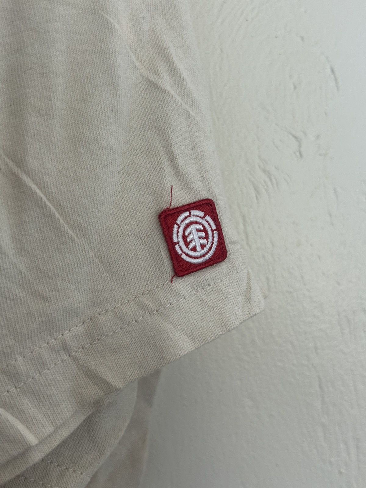 Element Y2K Element Skateboards Beige Logo Tee w/ Back Shoulder Hit Size US L / EU 52-54 / 3 - 5 Thumbnail