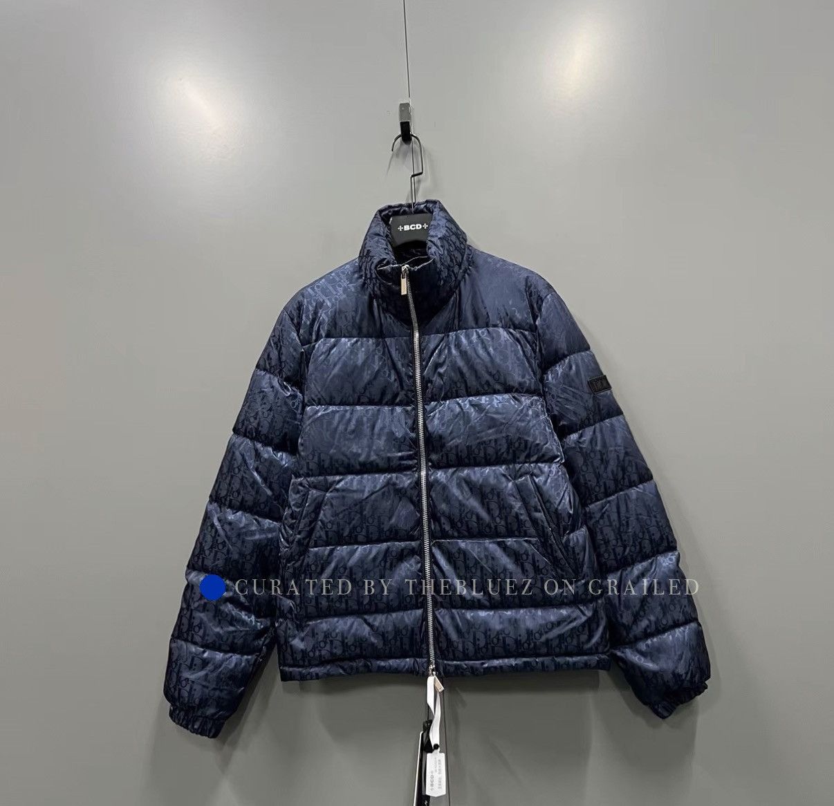Dior Navy Monogram Down Jacket in Blue Size US S / EU 44-46 / 1 - 1 Thumbnail