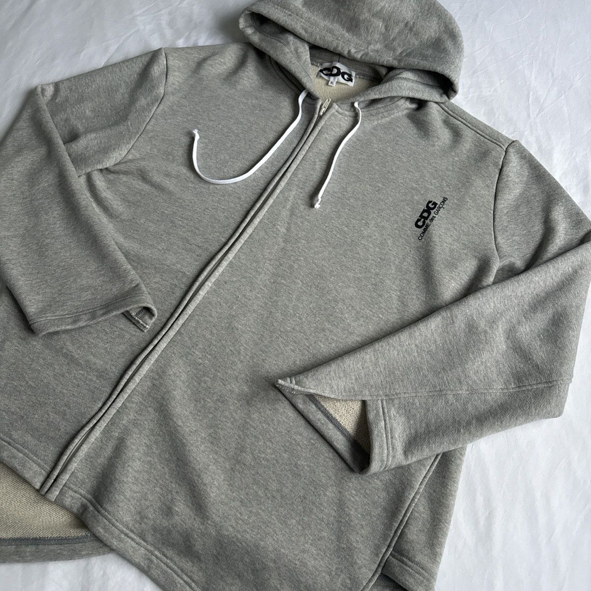 CDG by Comme des Garcons Comme Des Garçons CDG Twisted Hoodie Asymmetrical Grey XL Size US XL / EU 56 / 4 - 2 Thumbnail