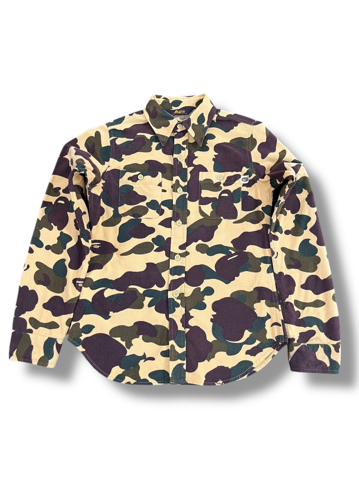 Bape Vintage Ape 1st camo Button Up Long Sleeve T-Shirt Size US XS / EU 42 / 0 - 1 Thumbnail