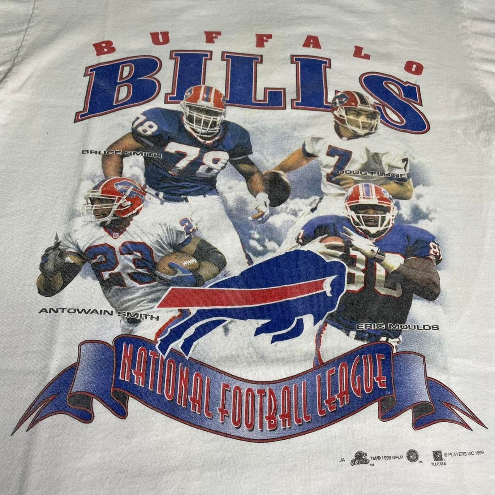 NFL × Vintage Vintage 1999 NFL Buffalo Bills Playoffs Shirt Football Tee Size US M / EU 48-50 / 2 - 3 Thumbnail