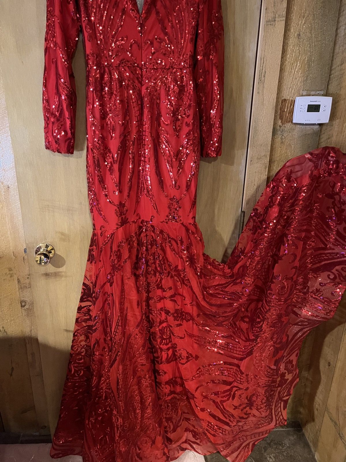 Other Custom Made Long Sleeve Formal Gown Size S / US 4 / IT 40 - 3 Thumbnail