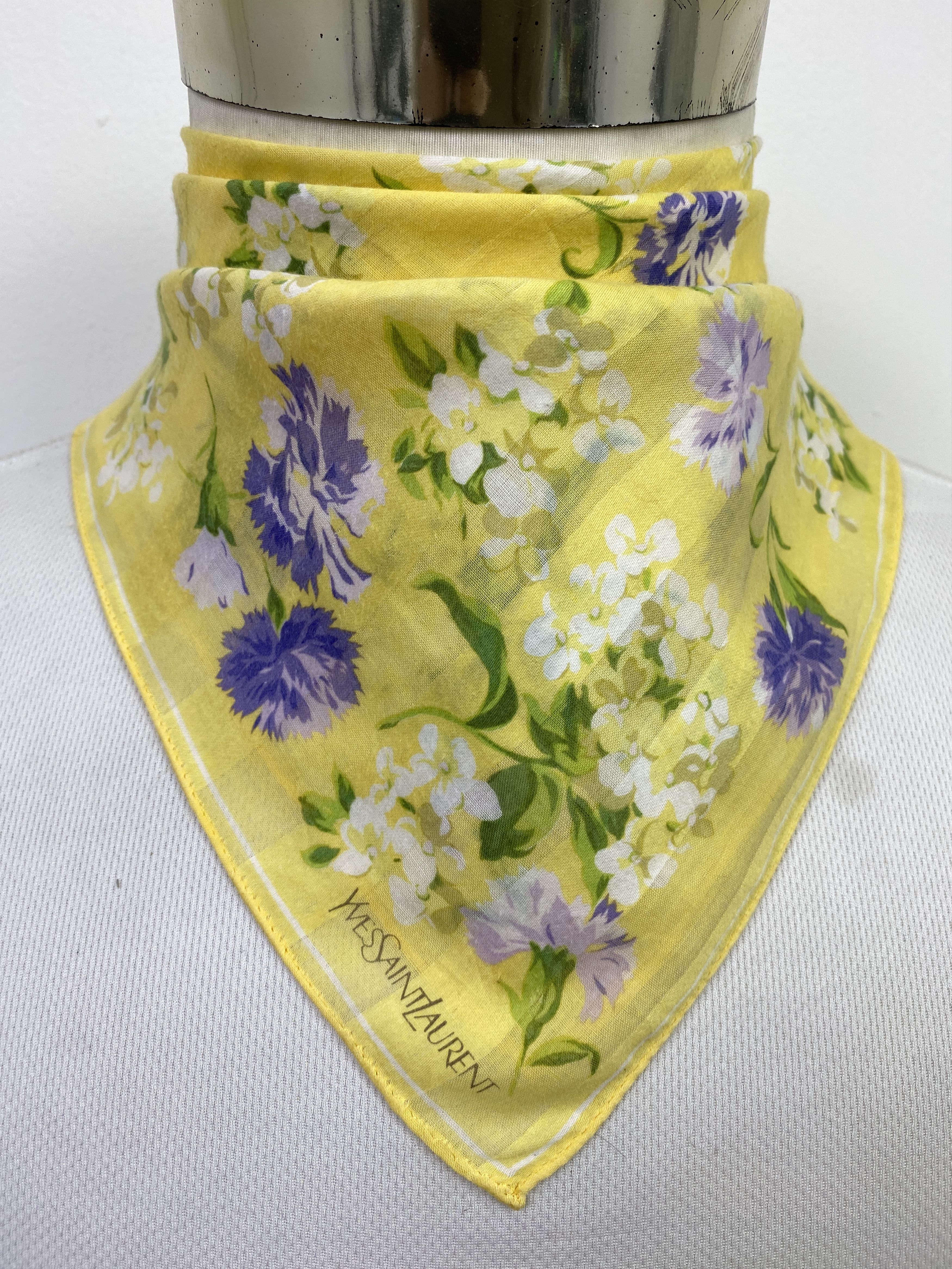 Yves Saint Laurent Vintage Yves Saint Laurent Handkerchief KT0072 Size ONE SIZE - 2 Thumbnail