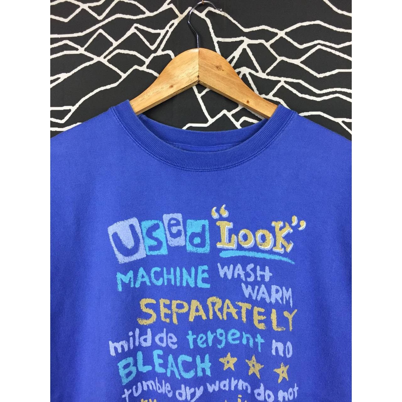 Japanese Brand × Vintage Vtg 90s Used Look Full Of Love Single Stitch Funny Humor Tee Size US M / EU 48-50 / 2 - 3 Thumbnail