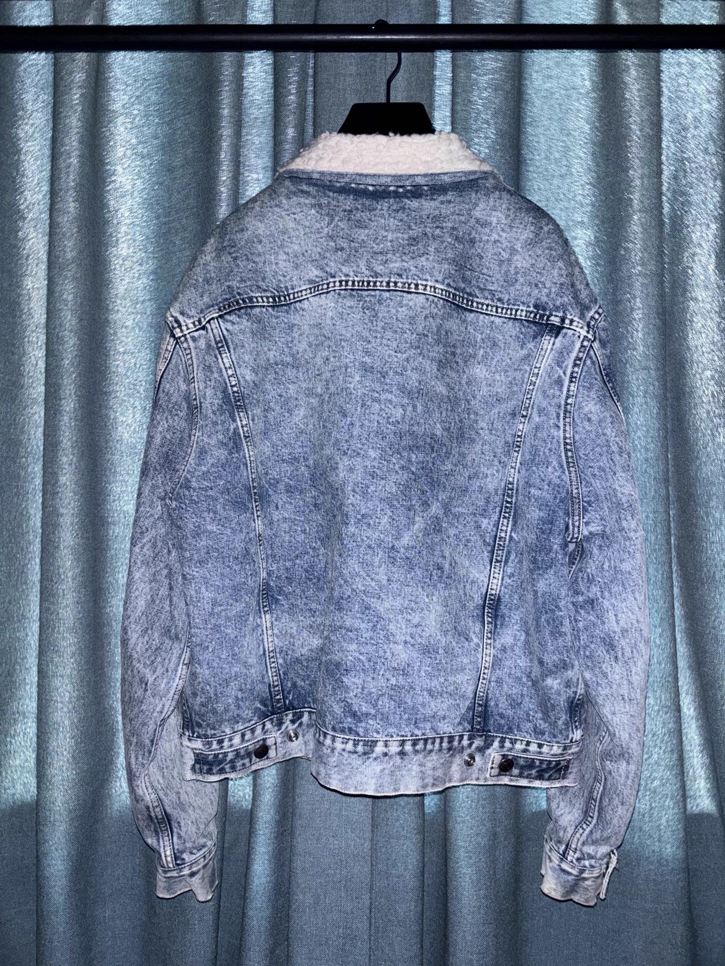 Celine Celine 2021FW Lambskin Denim Light Blue Washed Jacket Size US L / EU 52-54 / 3 - 3 Thumbnail