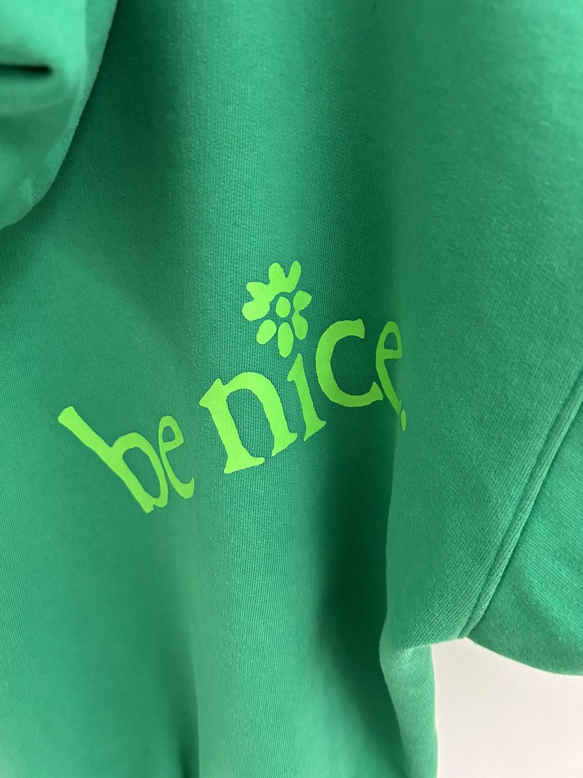 ERL ERL green short cut ‘wide cuff venice’ hoody Size US L / EU 52-54 / 3 - 3 Thumbnail